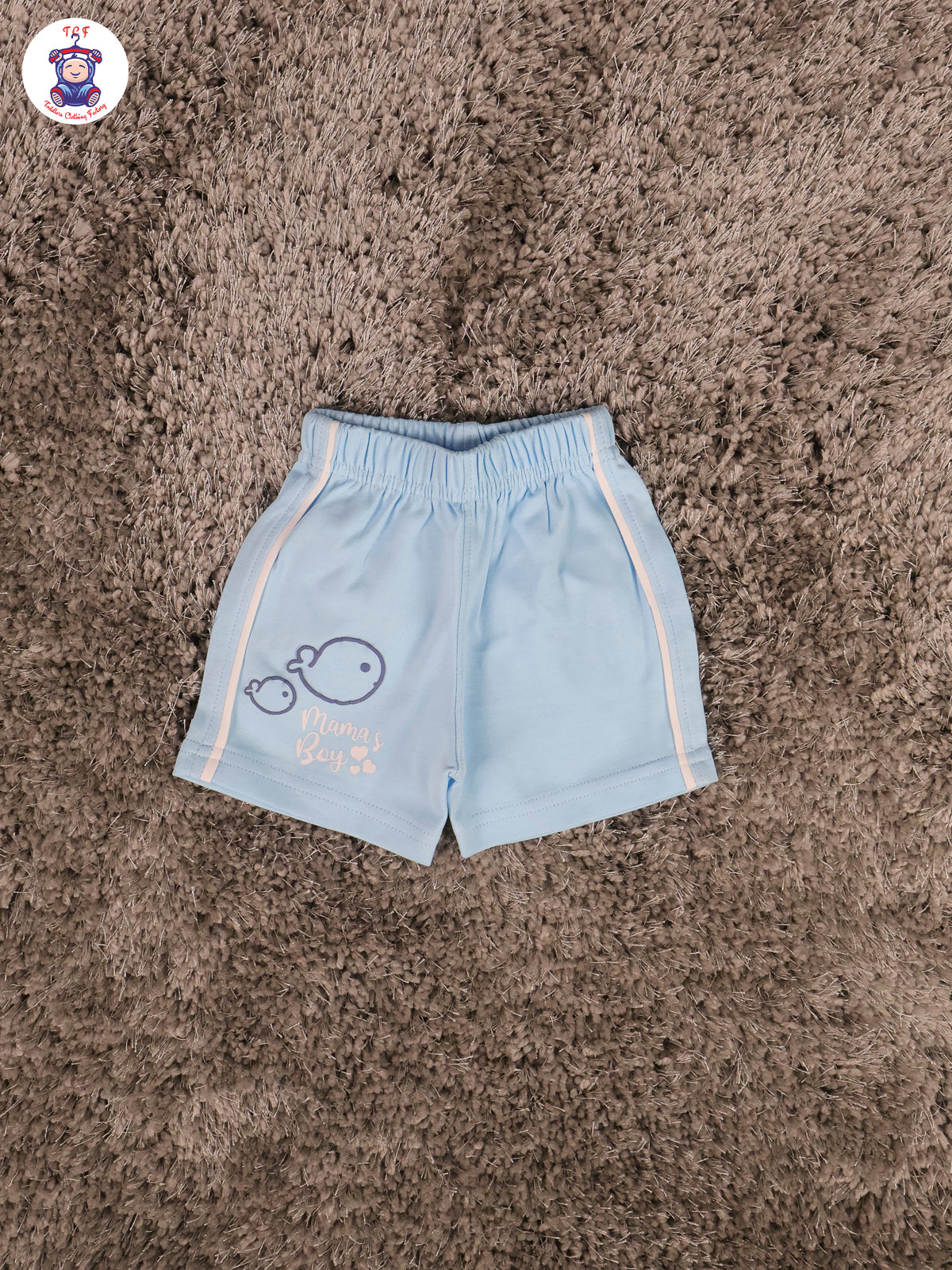 Sky Blue & White - T-Shirts & Shorts