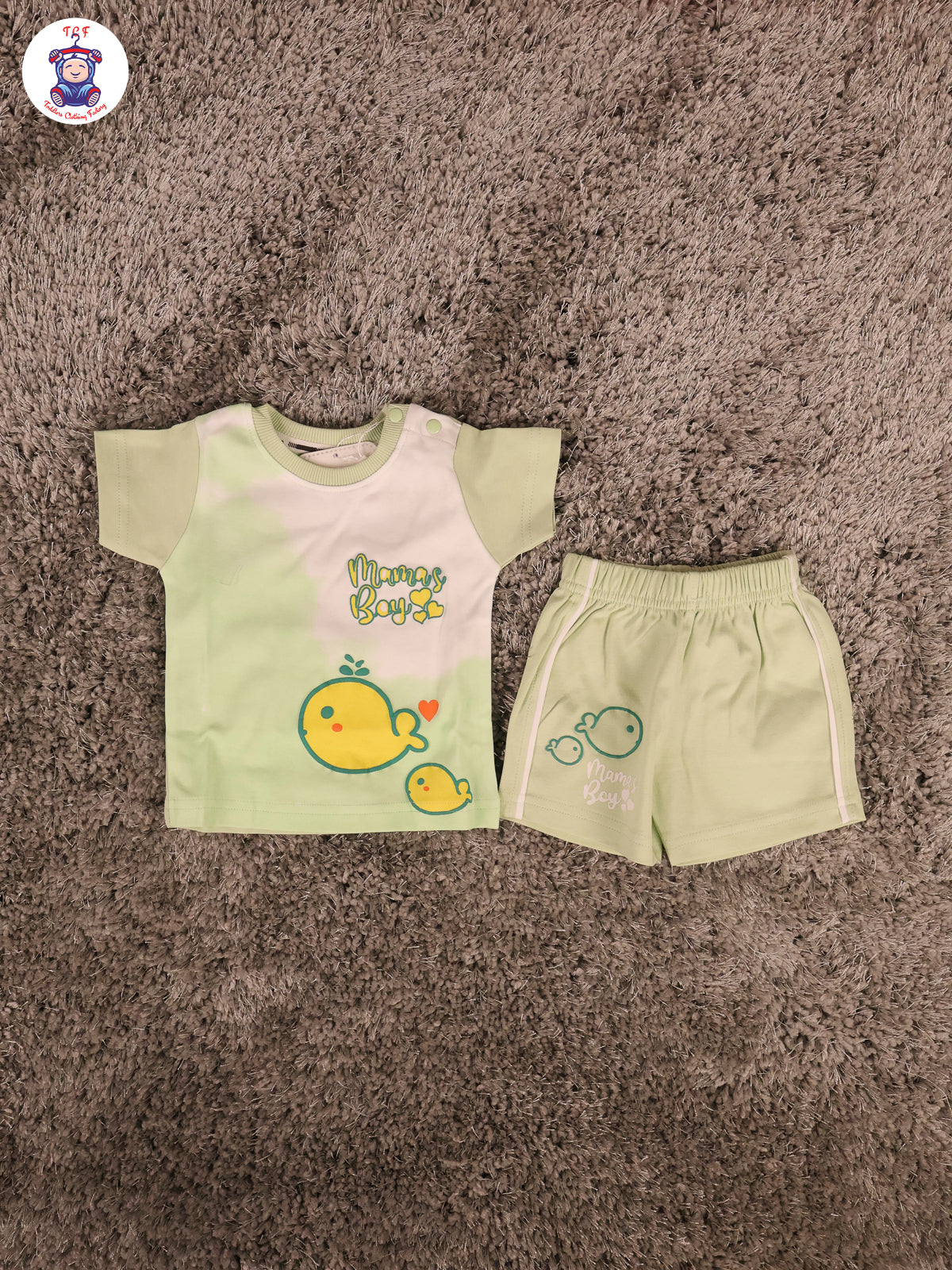Green & White - T-Shirts & Shorts