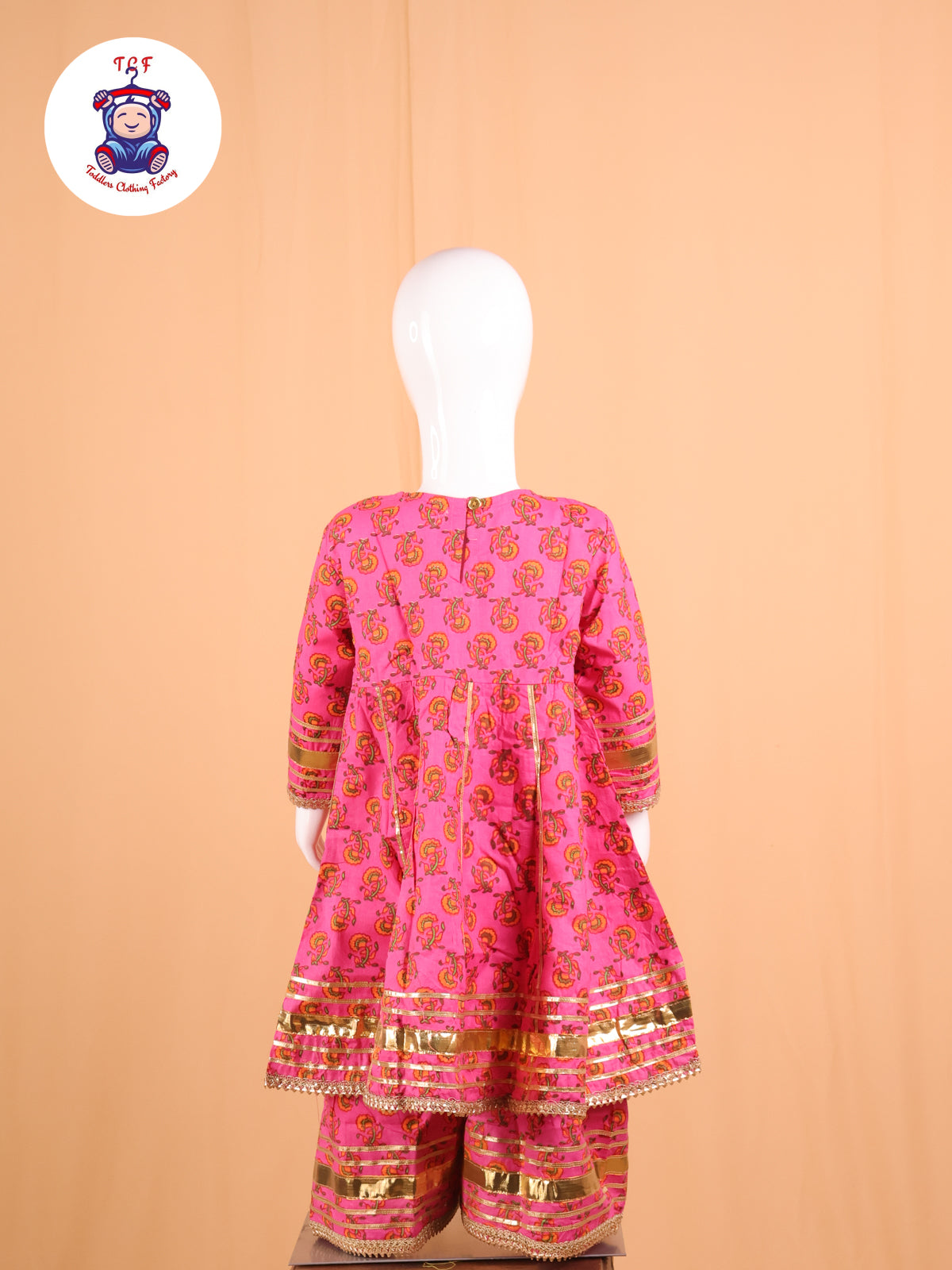 Pink - Anarkali Kurti With Sharara