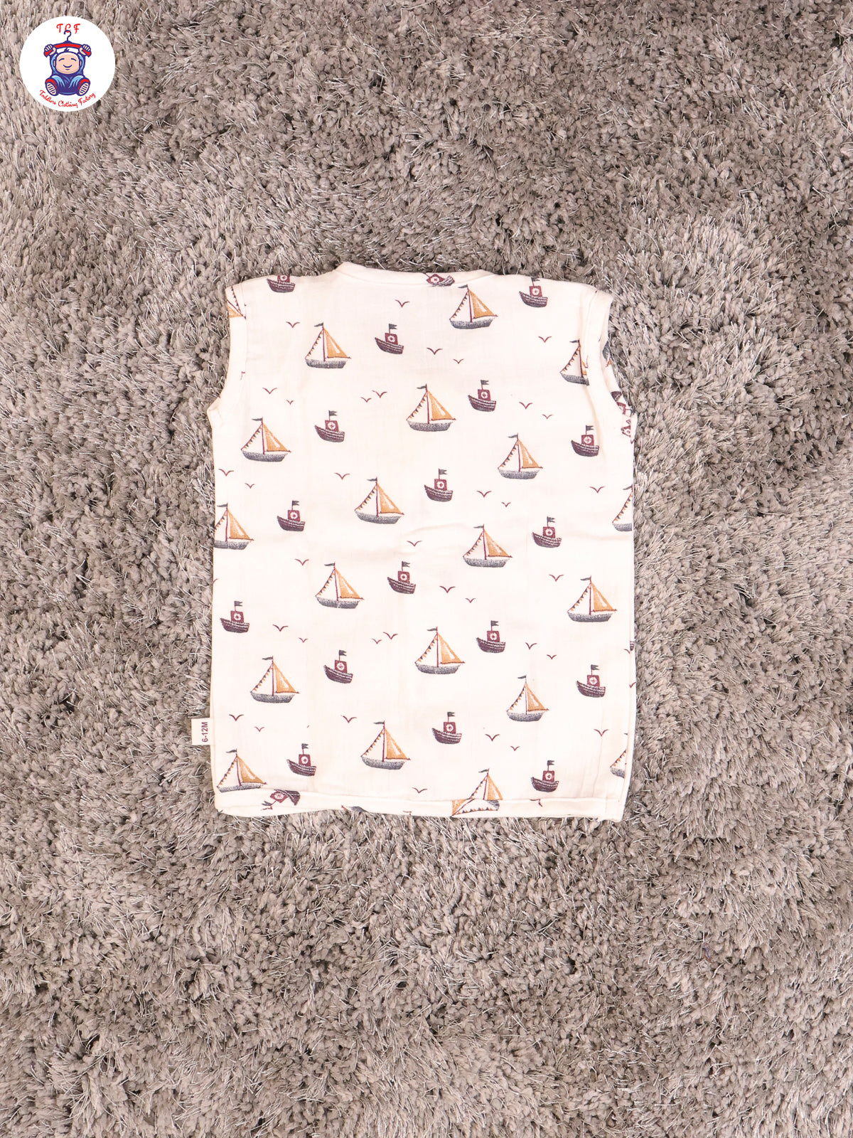 White Boat - Unisex Muslin Jabla