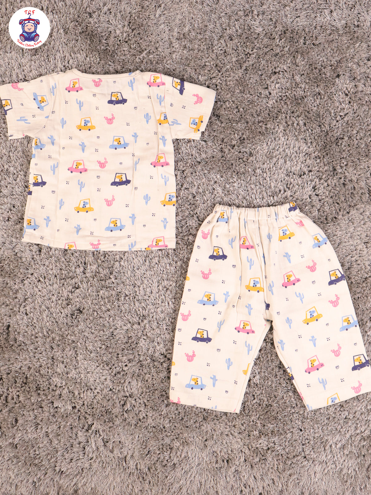 Car - Unisex Muslin Pyjama Sets