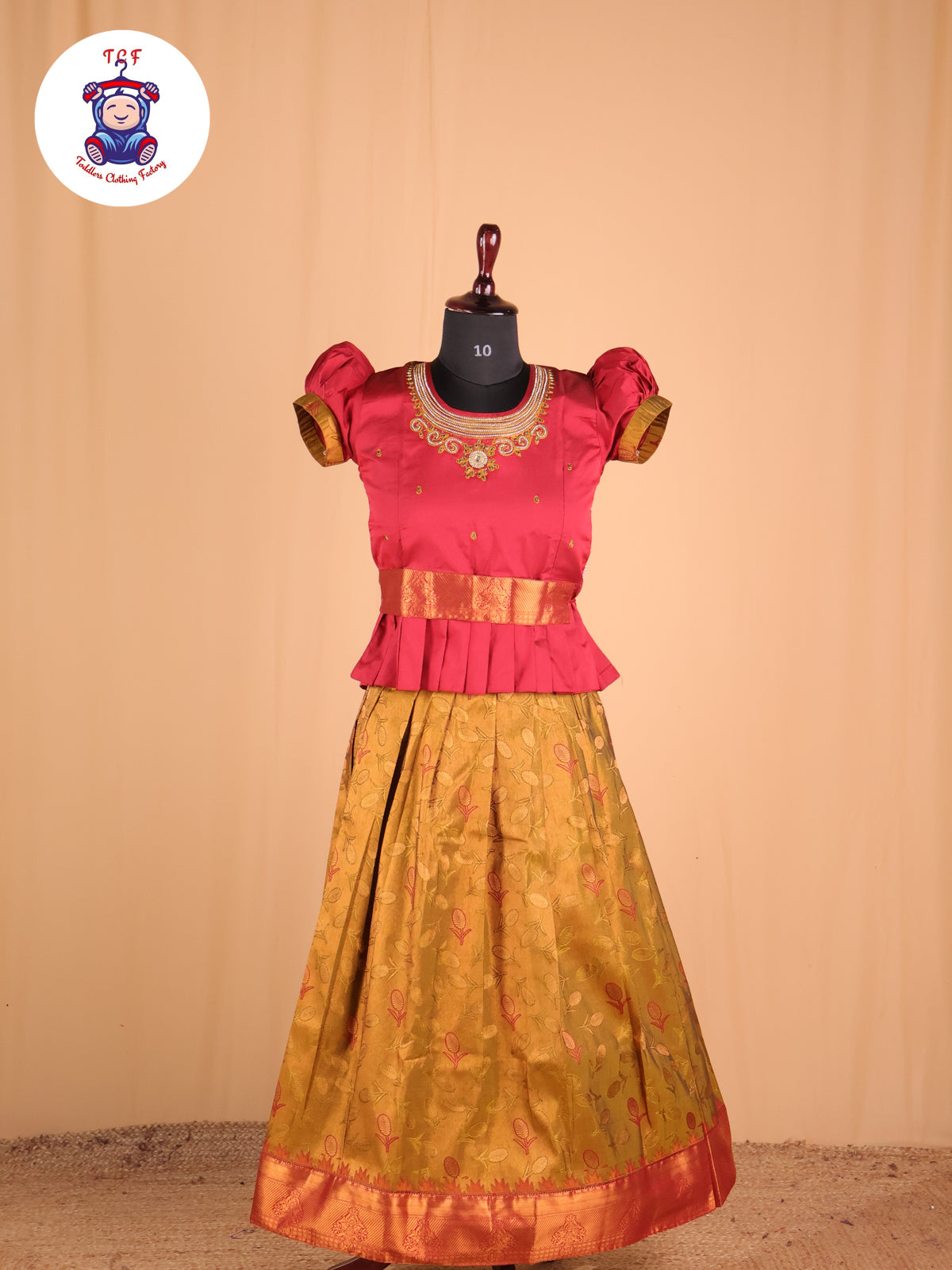 Maroon & Mustard - Pavadai Sattai