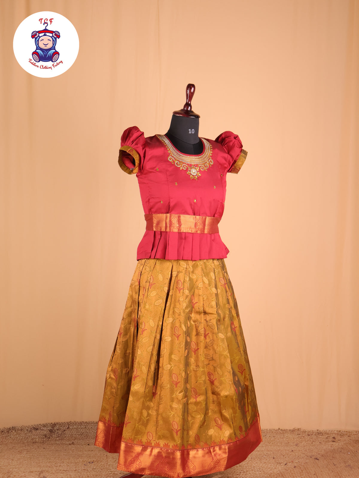 Maroon & Mustard - Pavadai Sattai