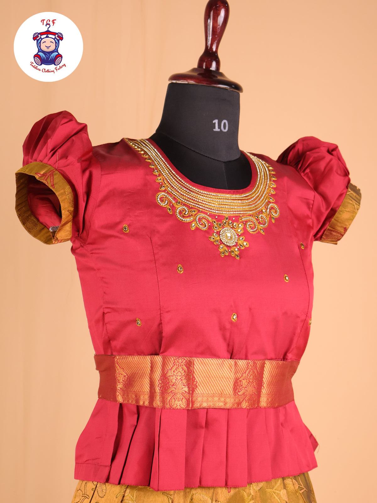 Maroon & Mustard - Pavadai Sattai