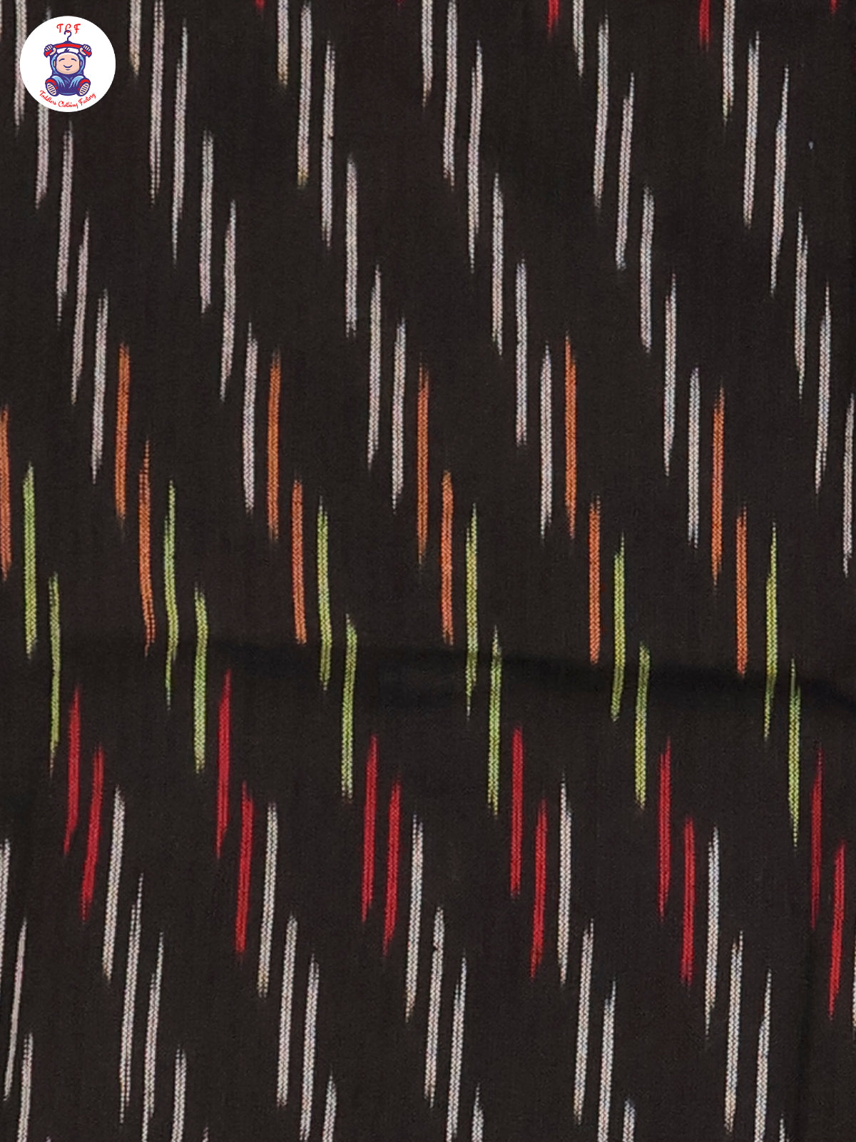 Black - Girls Readymade Ikat Pyjama Sets
