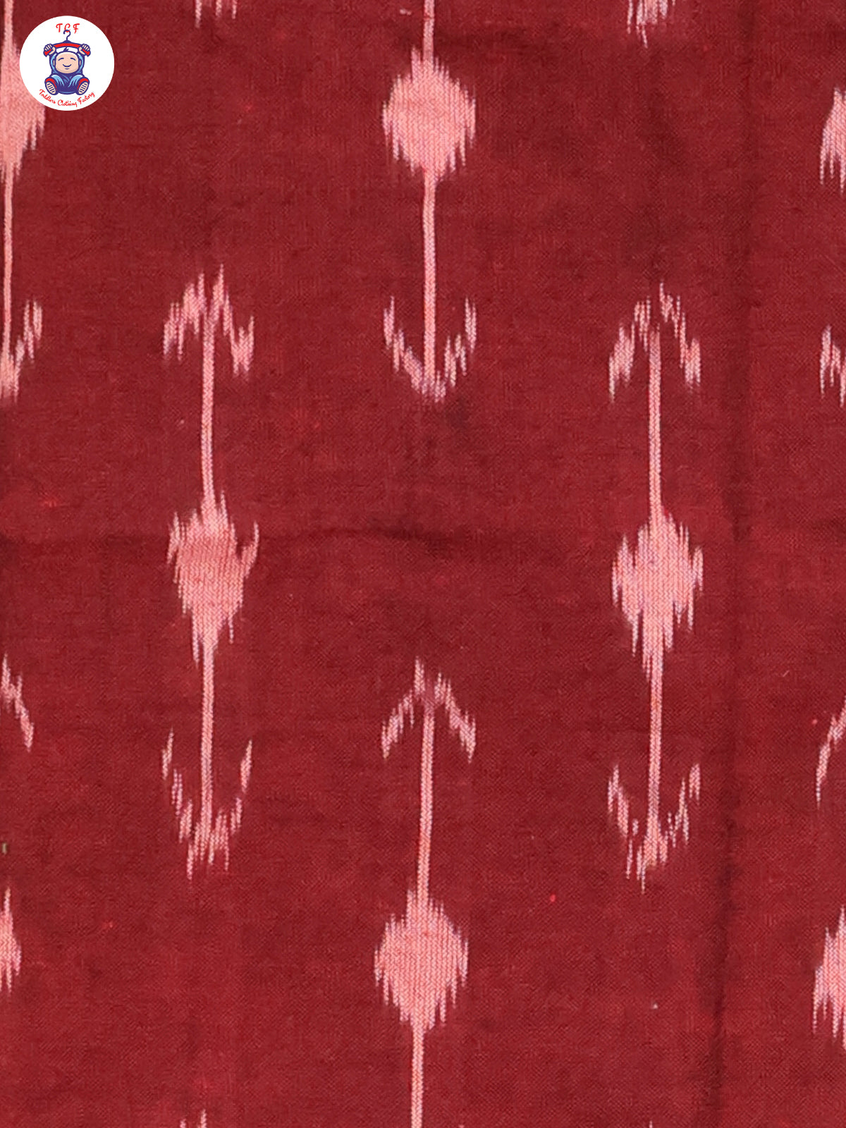 Maroon - Girls Readymade Ikat Pyjama Sets