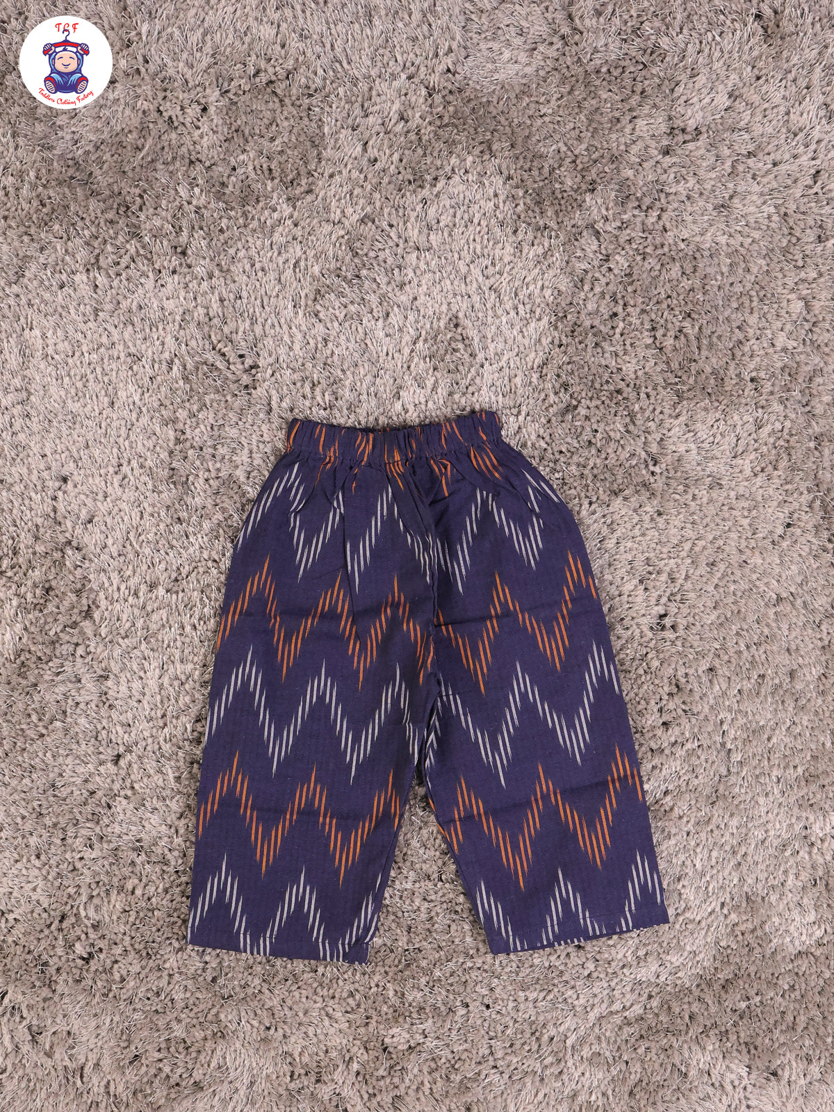Royal Blue - Girls Readymade Ikat Pyjama Sets