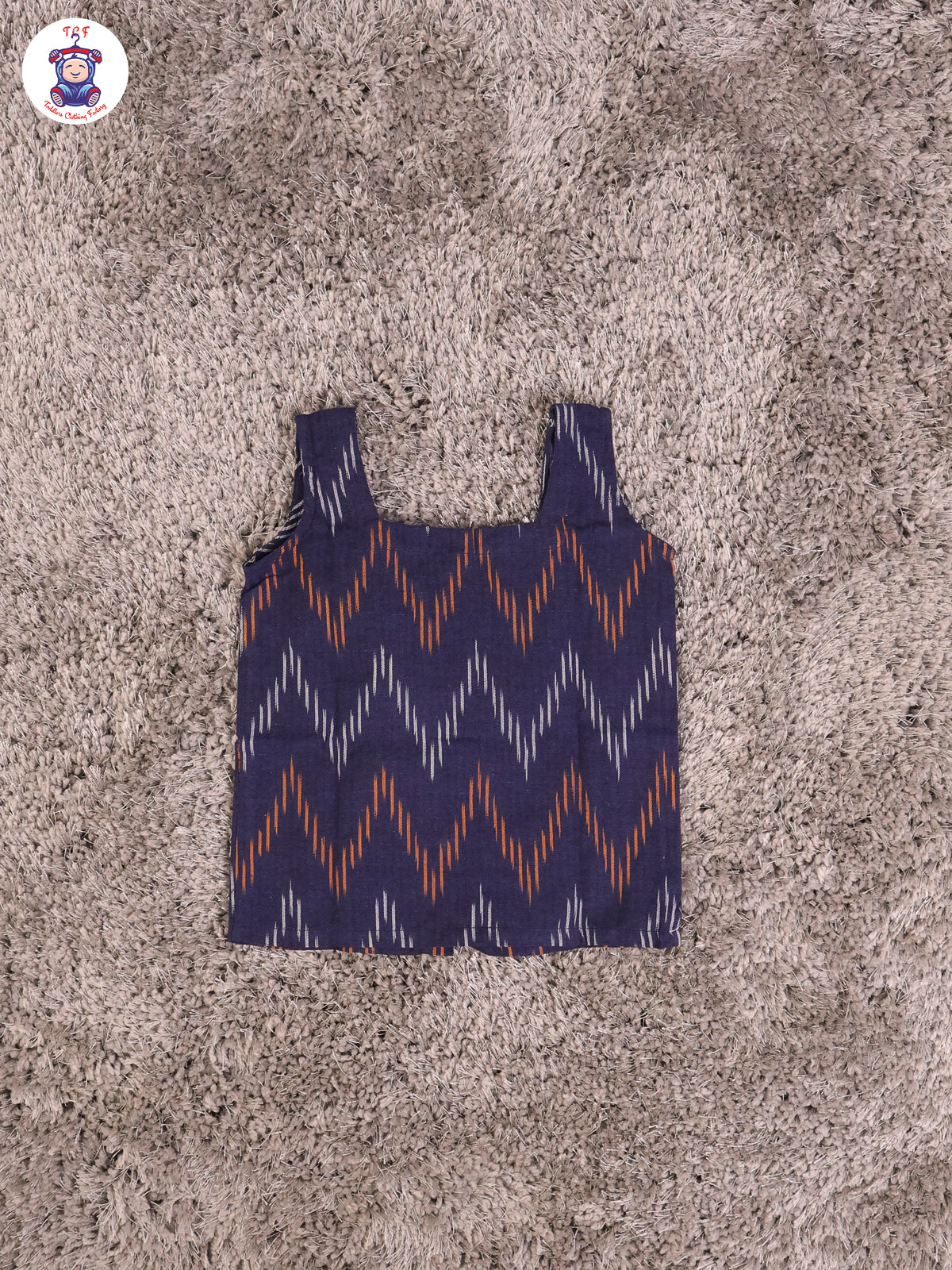 Royal Blue - Girls Readymade Ikat Pyjama Sets
