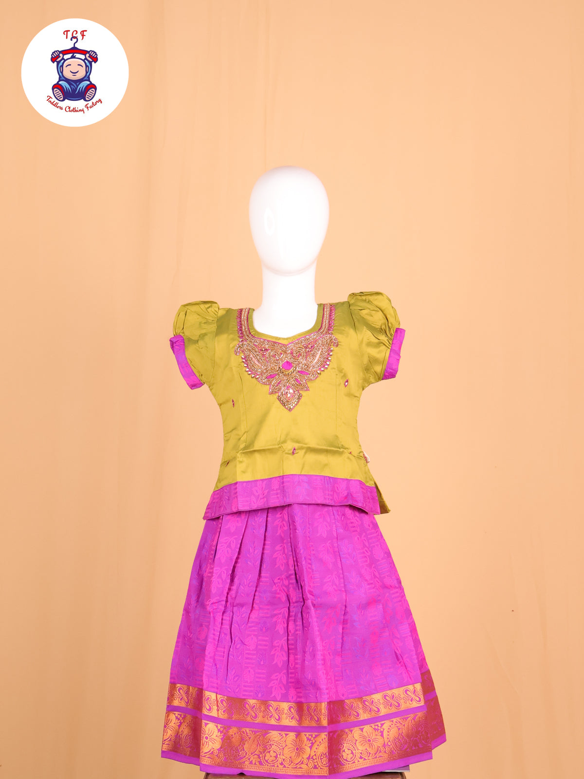 Mehandi Green & Purple - Pavadai Sattai