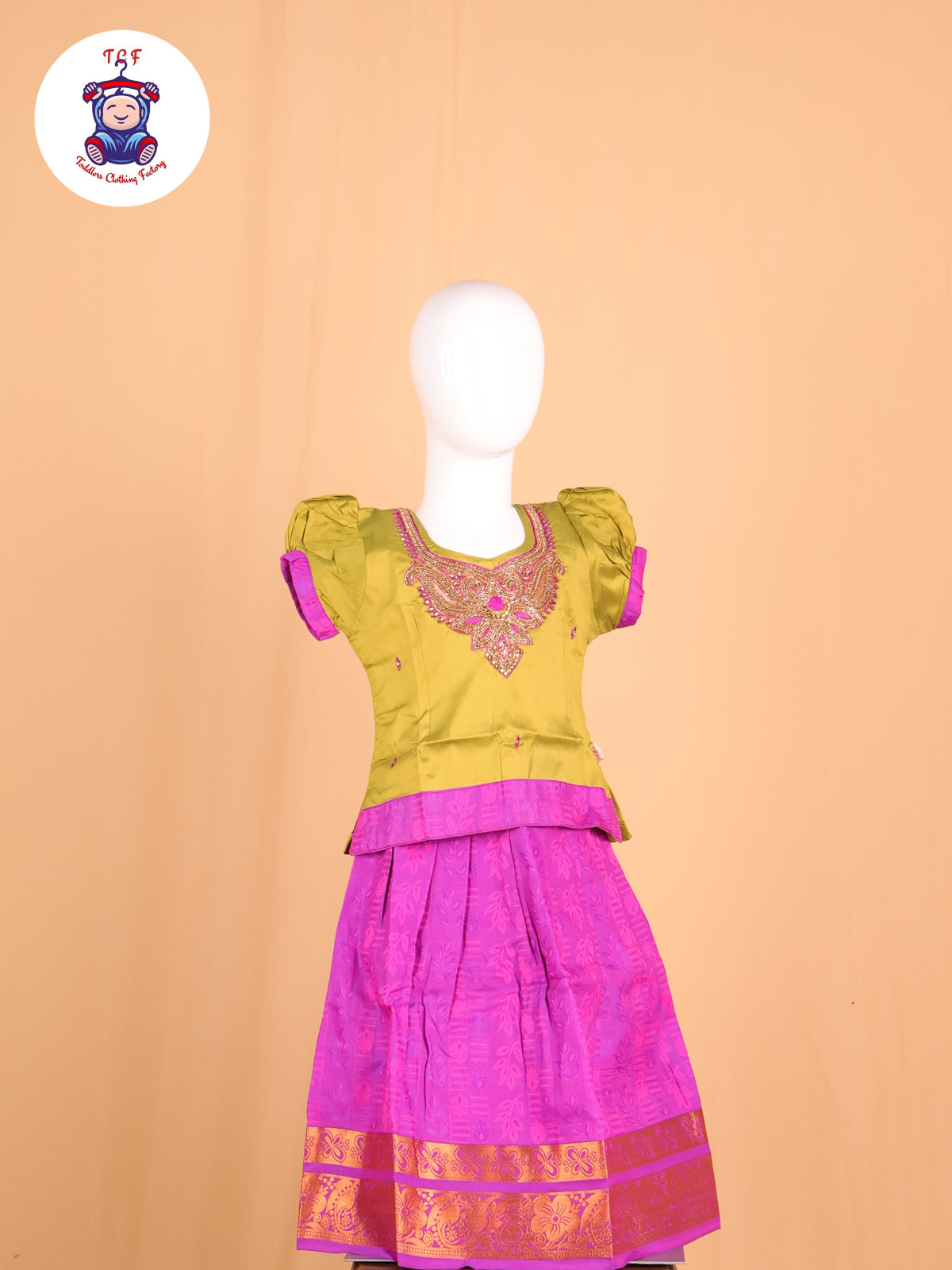 Mehandi Green & Purple - Pavadai Sattai