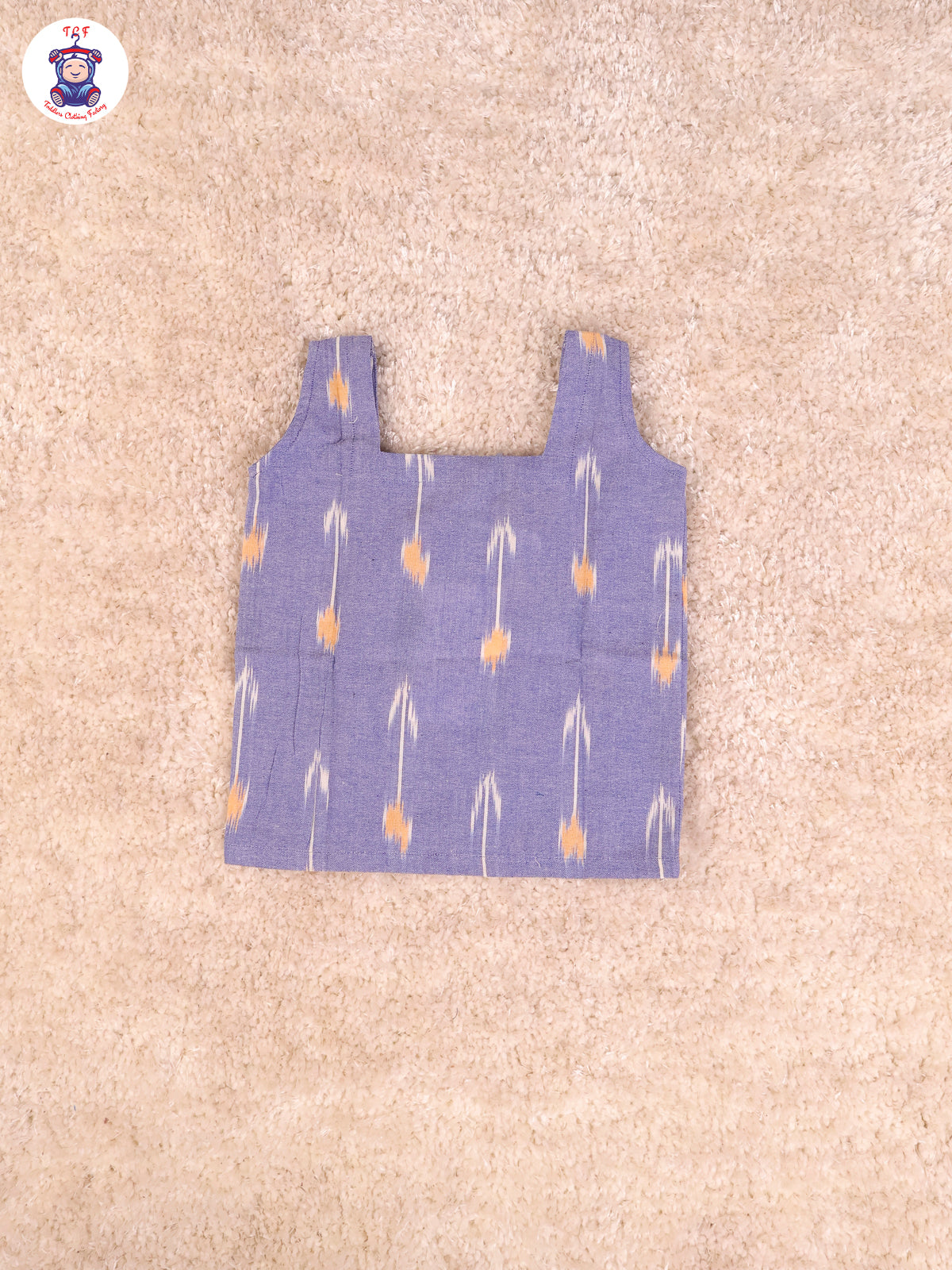 Denim Blue - Girls Readymade Ikat Pyjama Sets