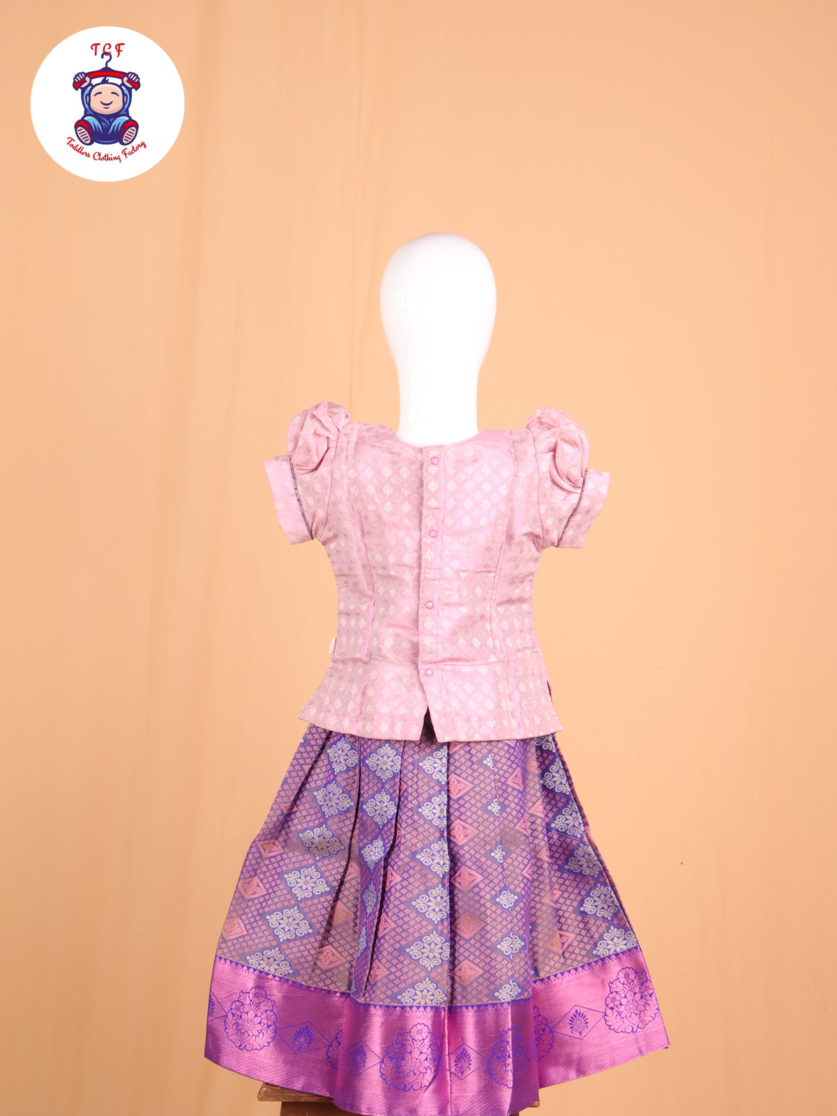 Lavender & Royal Blue - Pavadai Sattai