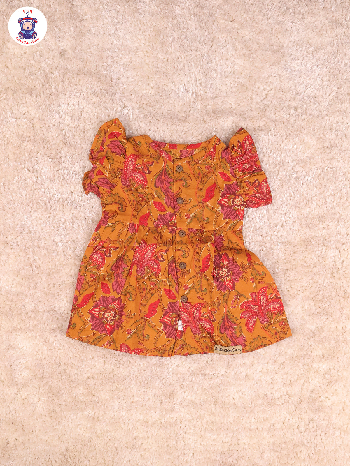Mustard - Girls Readymade Jaipuri Frocks