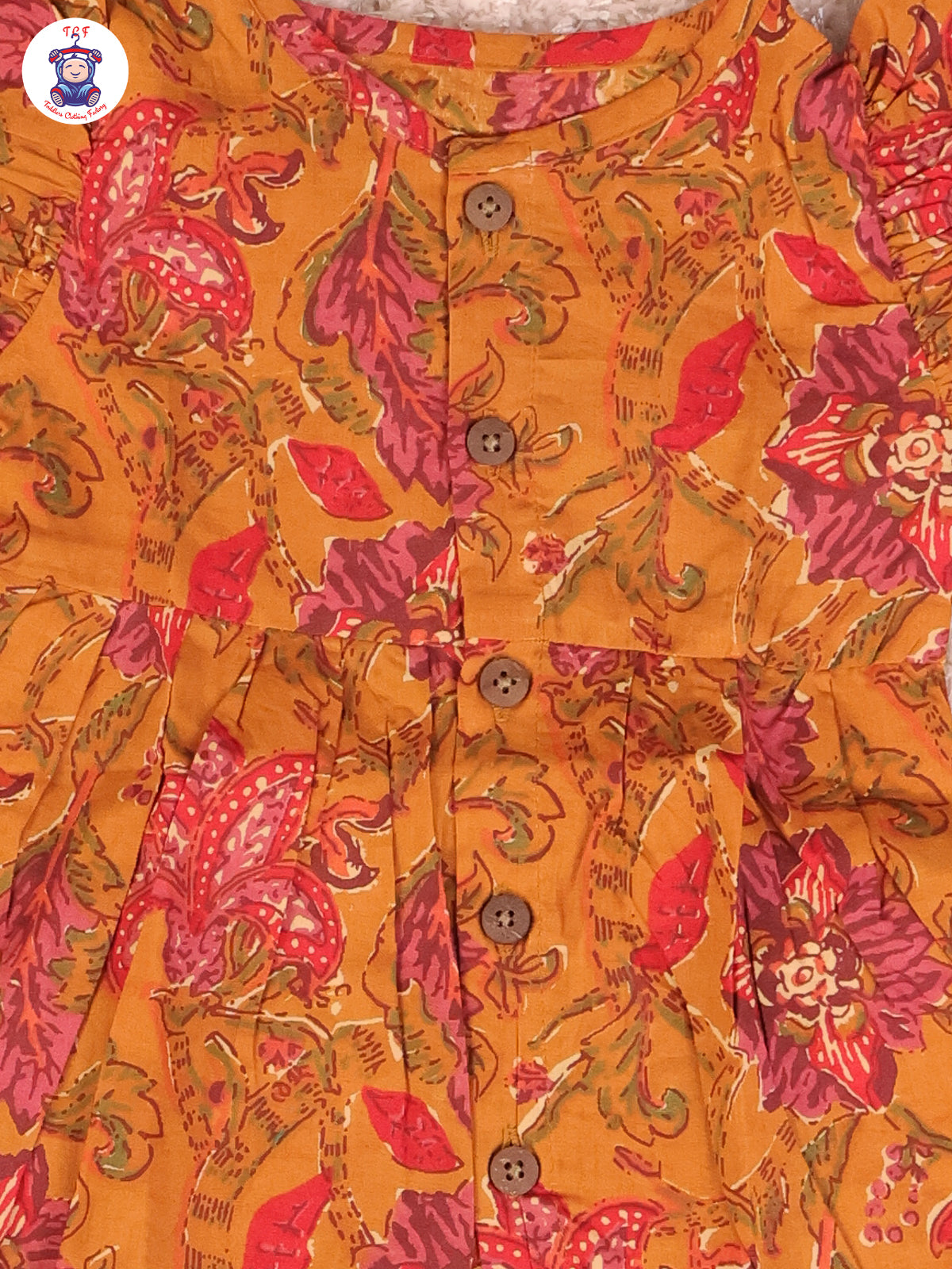 Mustard - Girls Readymade Jaipuri Frocks