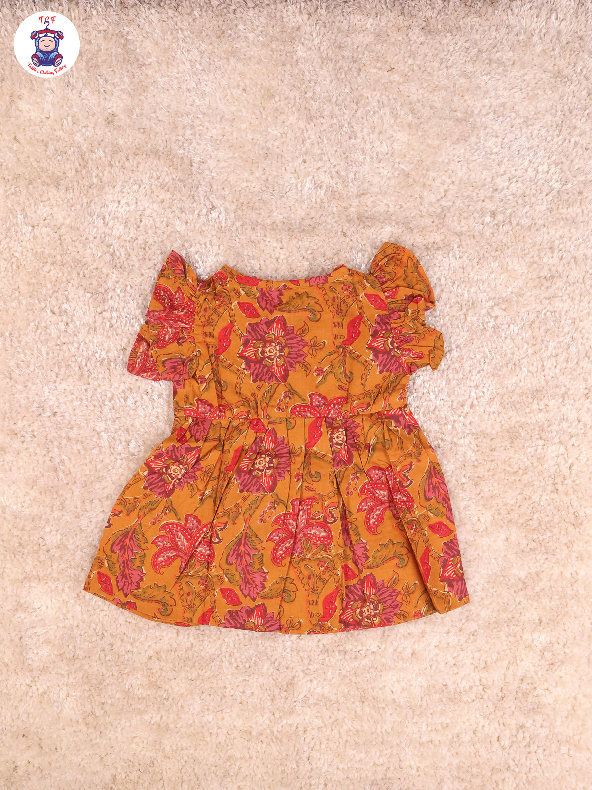 Mustard - Girls Readymade Jaipuri Frocks