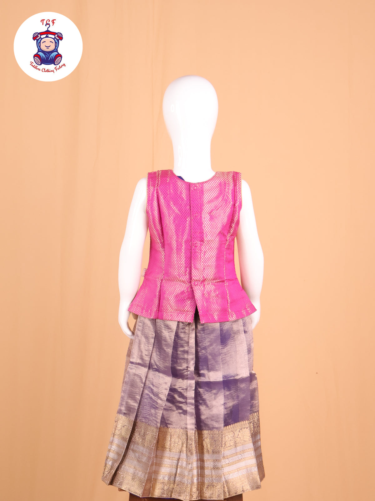 Pink & Violet - Pavadai Sattai
