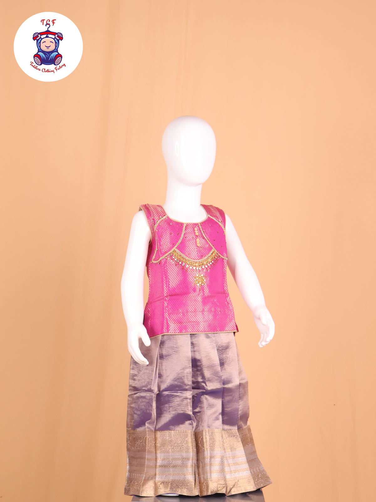 Pink & Violet - Pavadai Sattai
