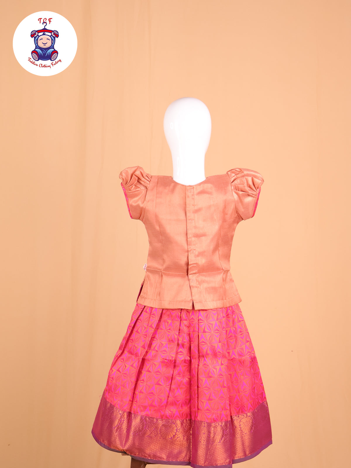 Peach & Pink - Pavadai Sattai