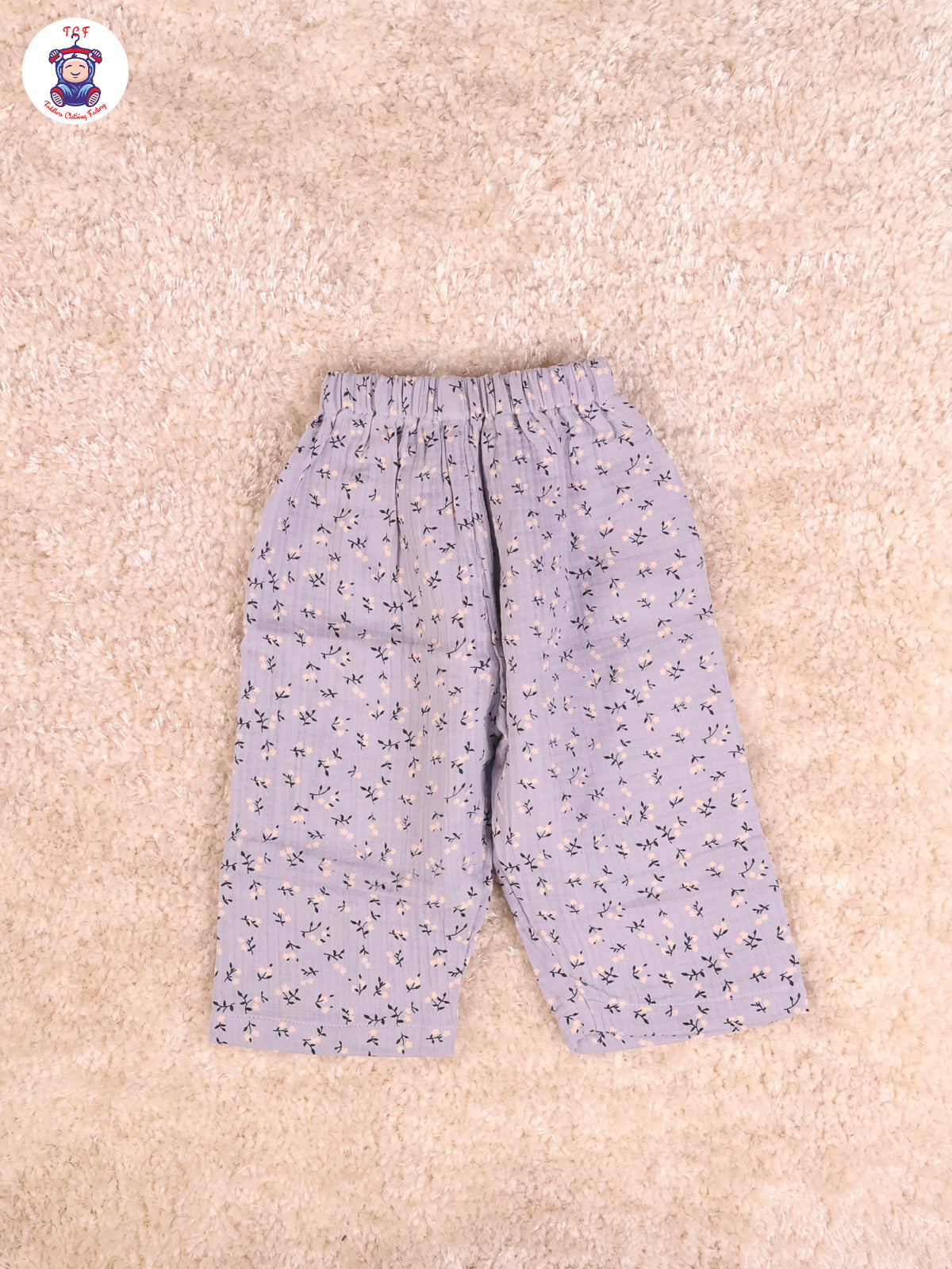 Blue Floral - Unisex Muslin Pyjama Sets