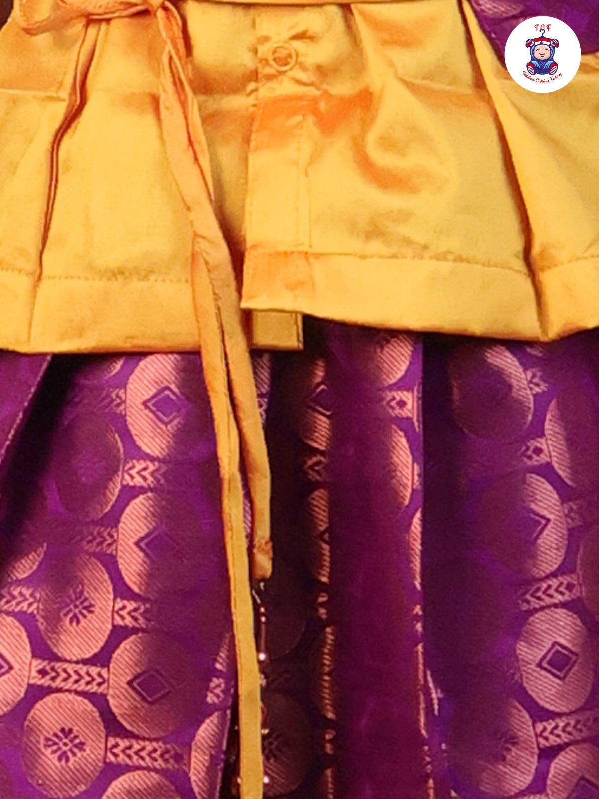 Mango Yellow & Purple - Pavadai Sattai