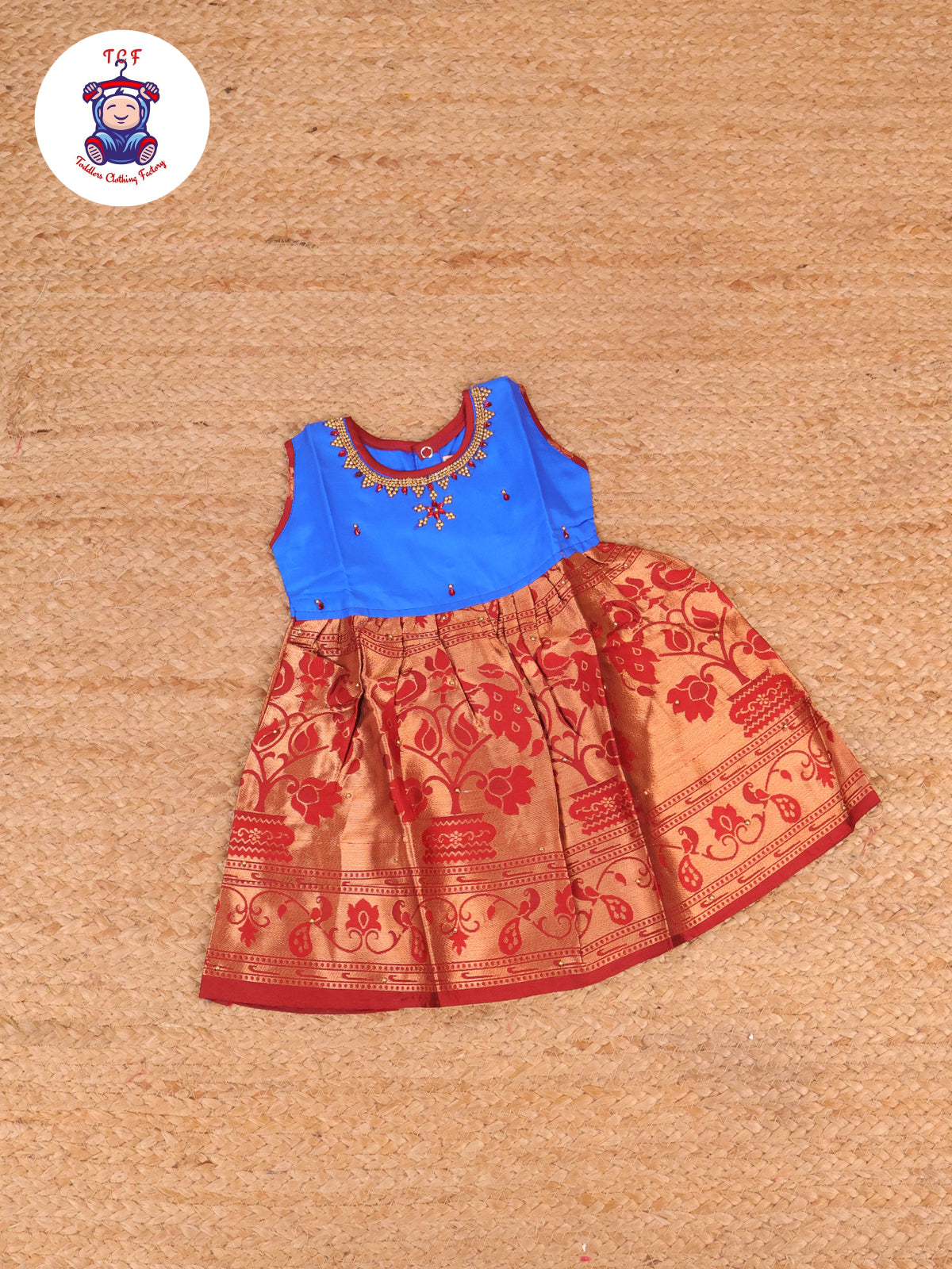 Blue & Brown - Frock