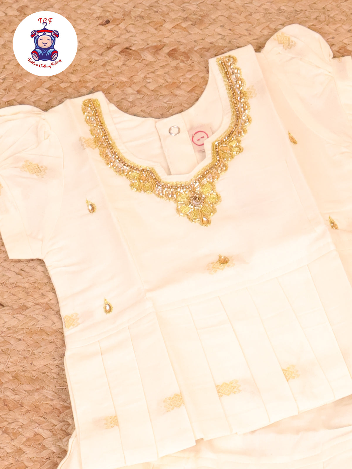 Half White Kerala Cotton - Pavadai Sattai