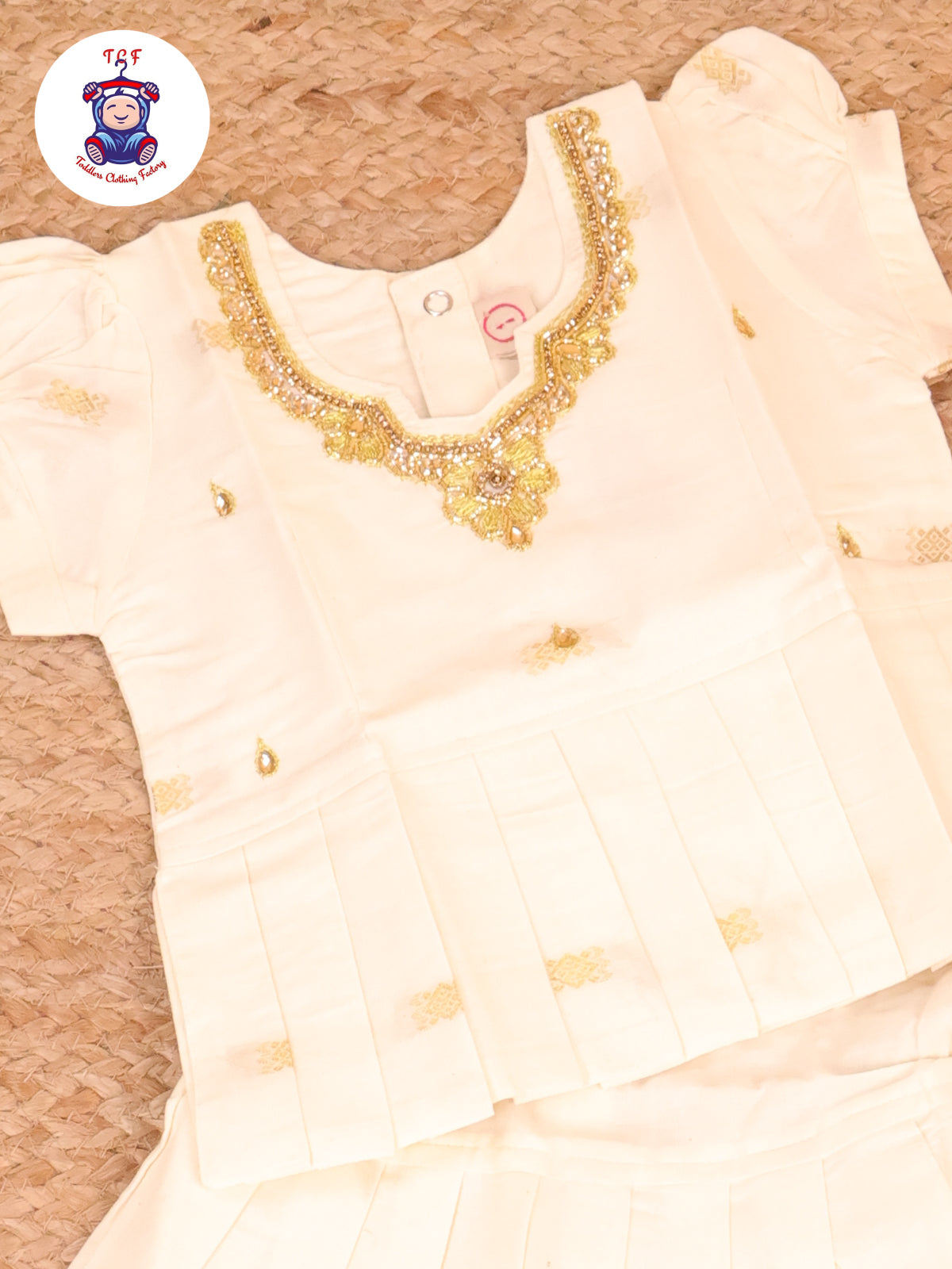 Half White Kerala Cotton - Pavadai Sattai