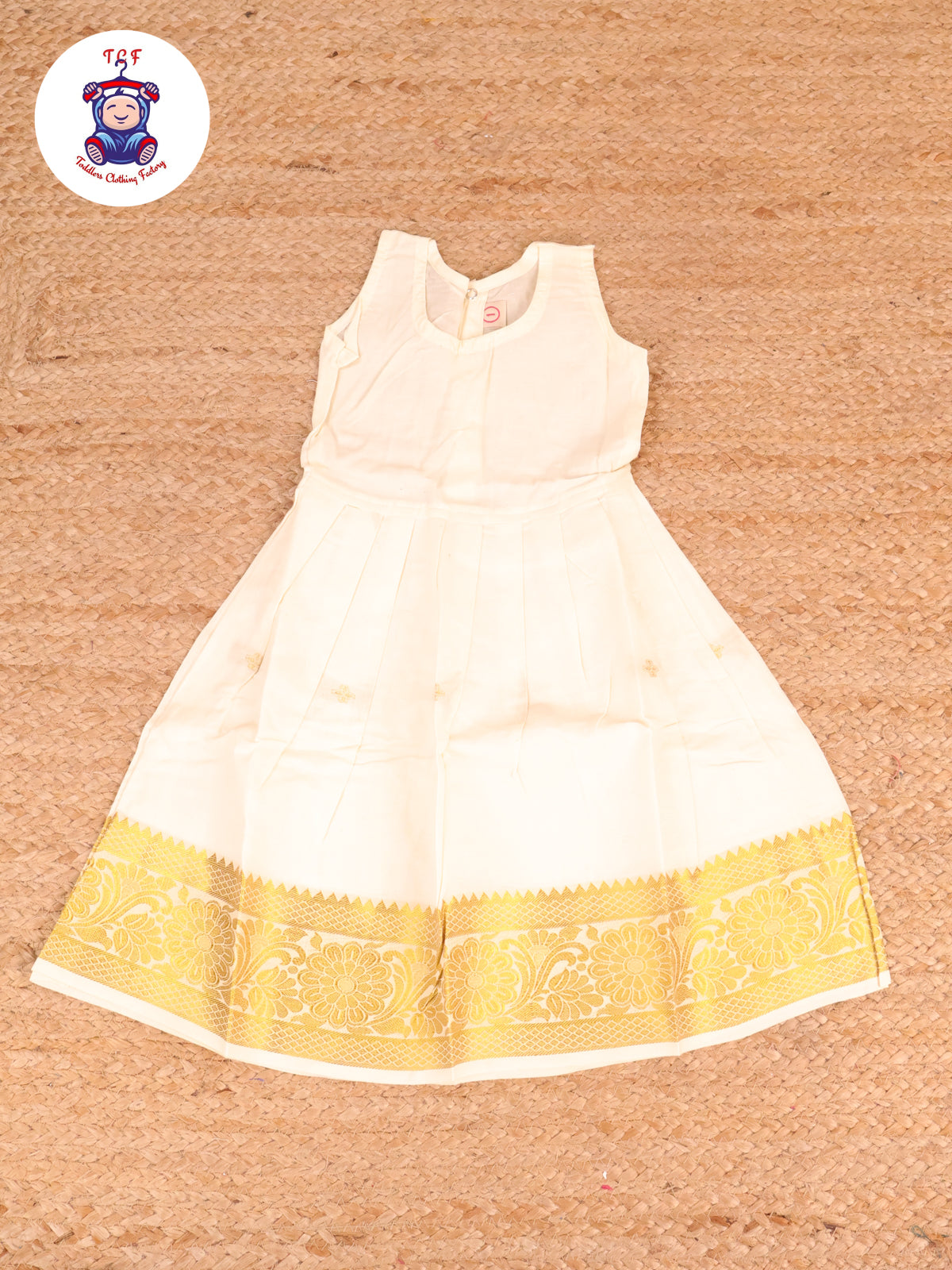 Half White Kerala Cotton - Pavadai Sattai