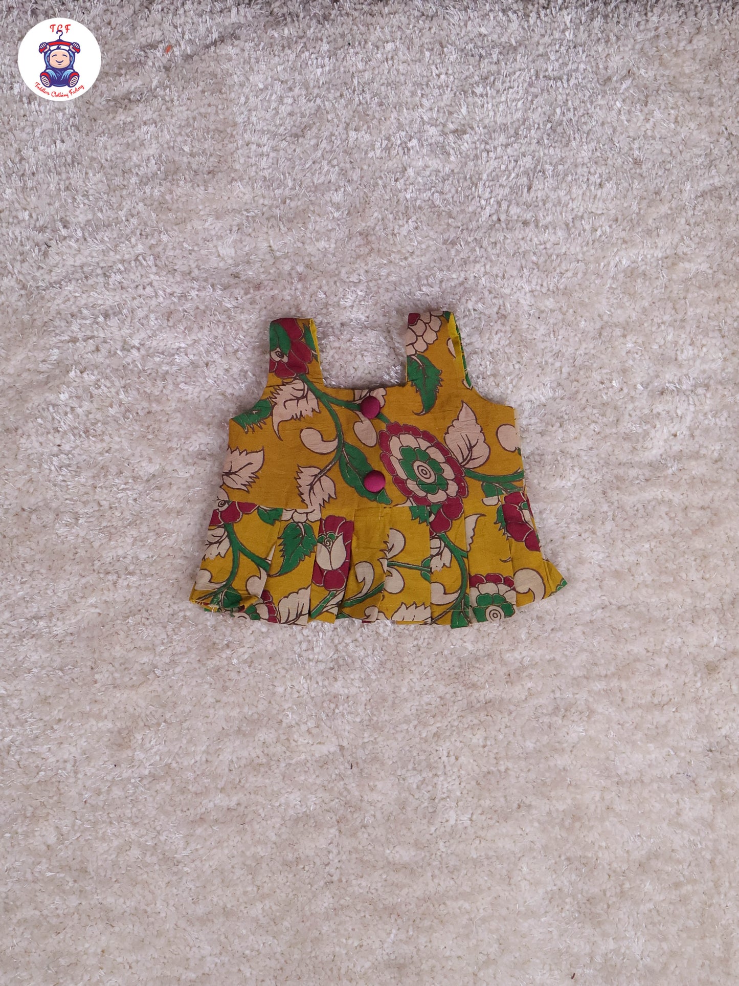 Mustard & Pink - Floral Printed Kalamkari Co-ords Sets