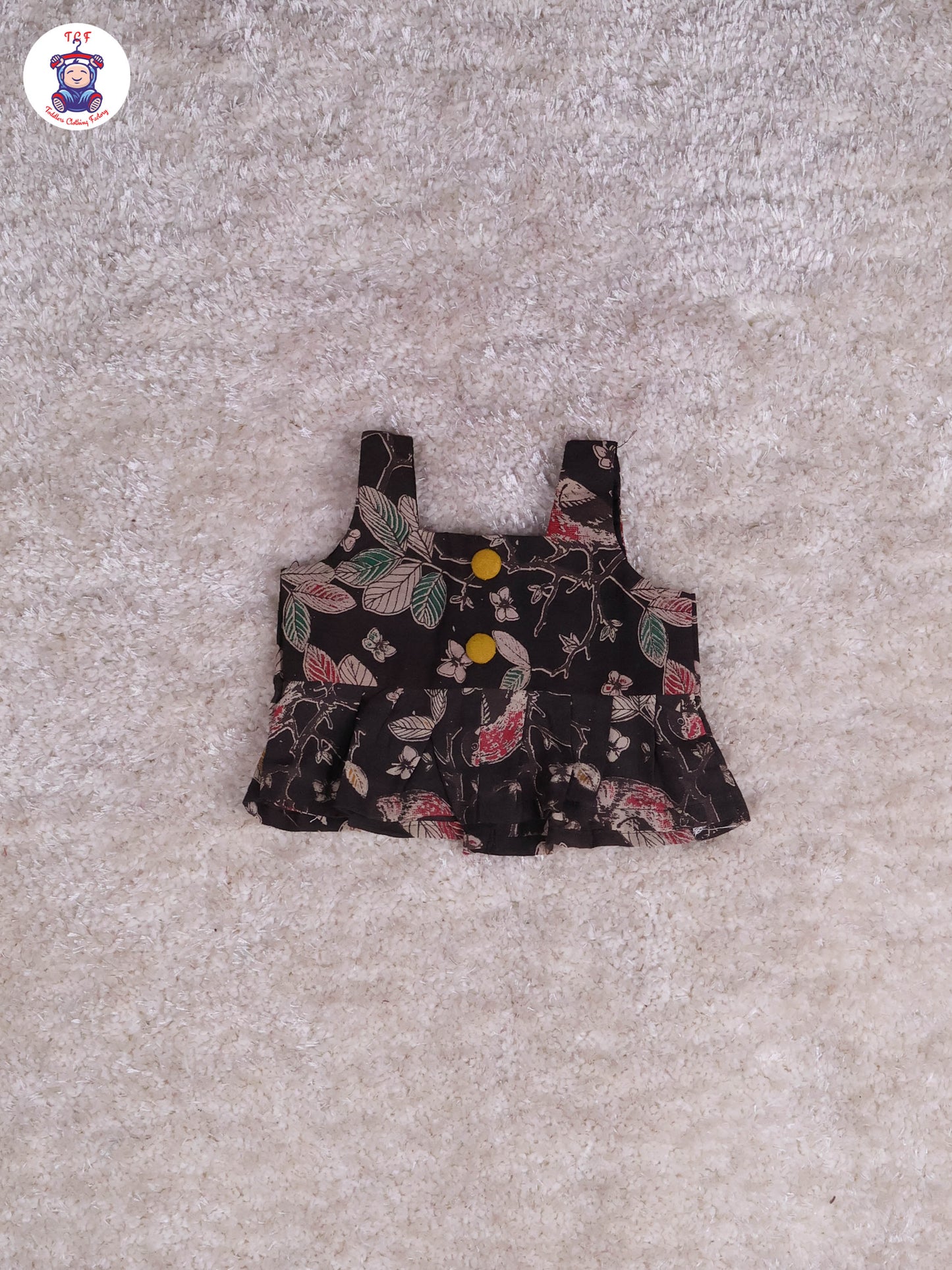 Brown & Mustard - Floral Printed Kalamkari Co-ords Sets