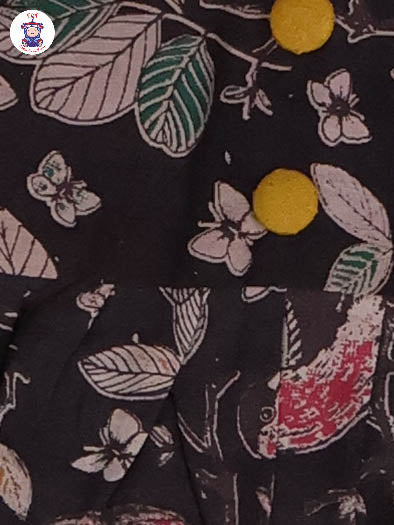Brown & Mustard - Floral Printed Kalamkari Co-ords Sets