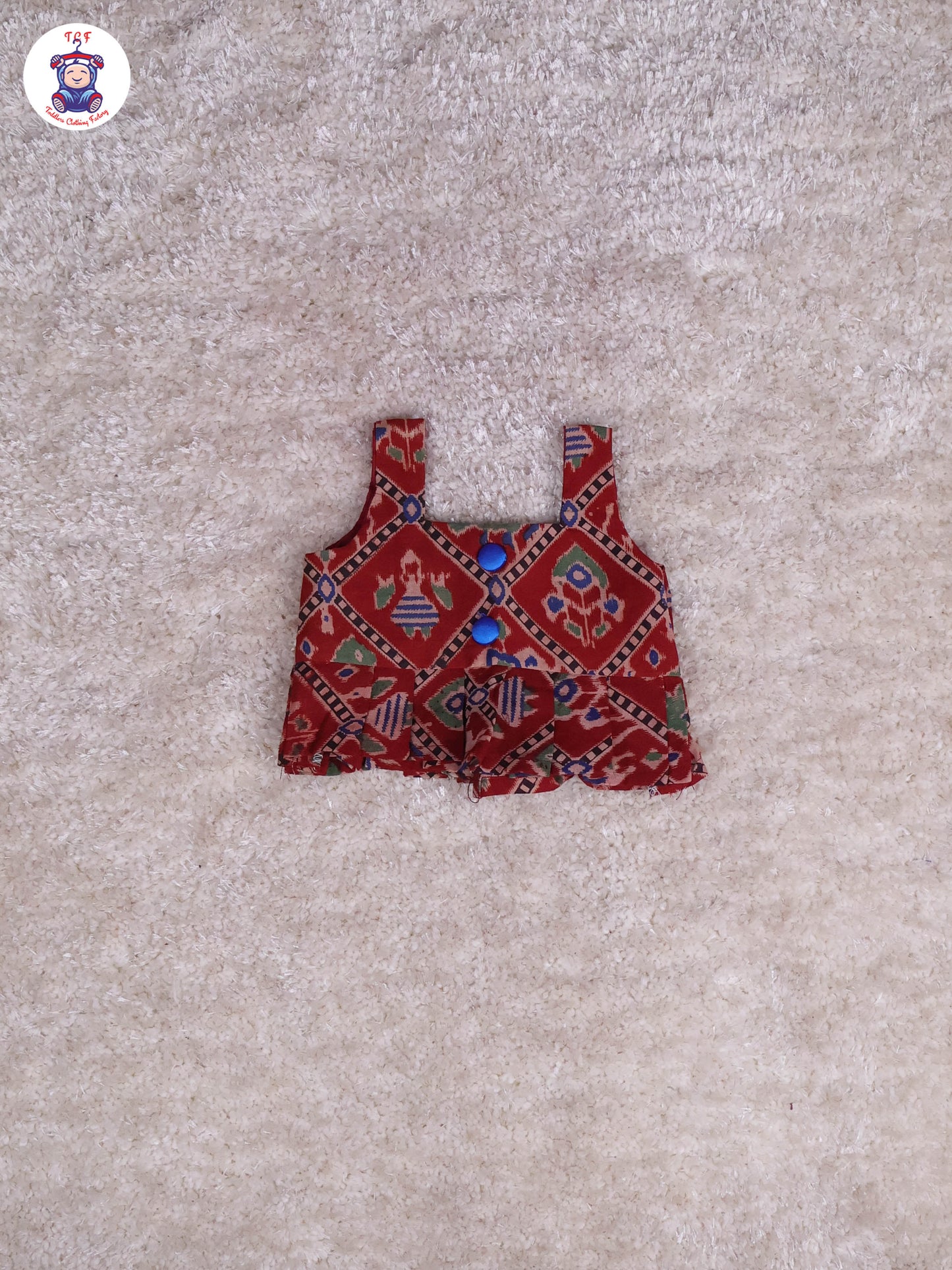 Red & Green - Floral Printed Kalamkari Co-ords Sets