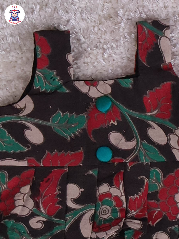 Brown & Green - Floral Printed Kalamkari Co-ords Sets