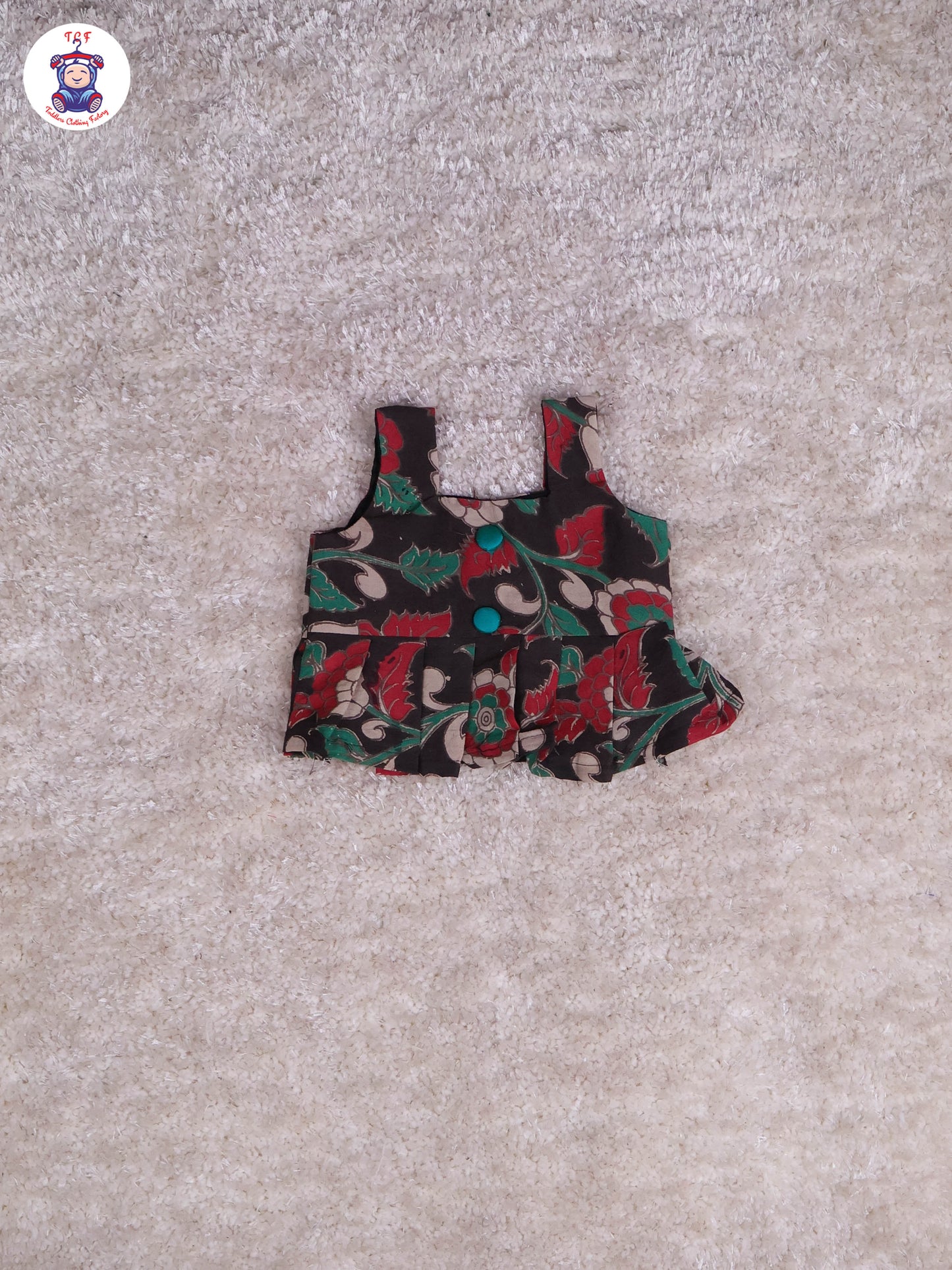 Brown & Green - Floral Printed Kalamkari Co-ords Sets