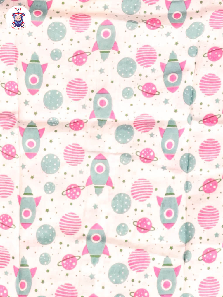 Haft White & Pink - Rocket Boys Readymade Cotton Shirts & Shorts