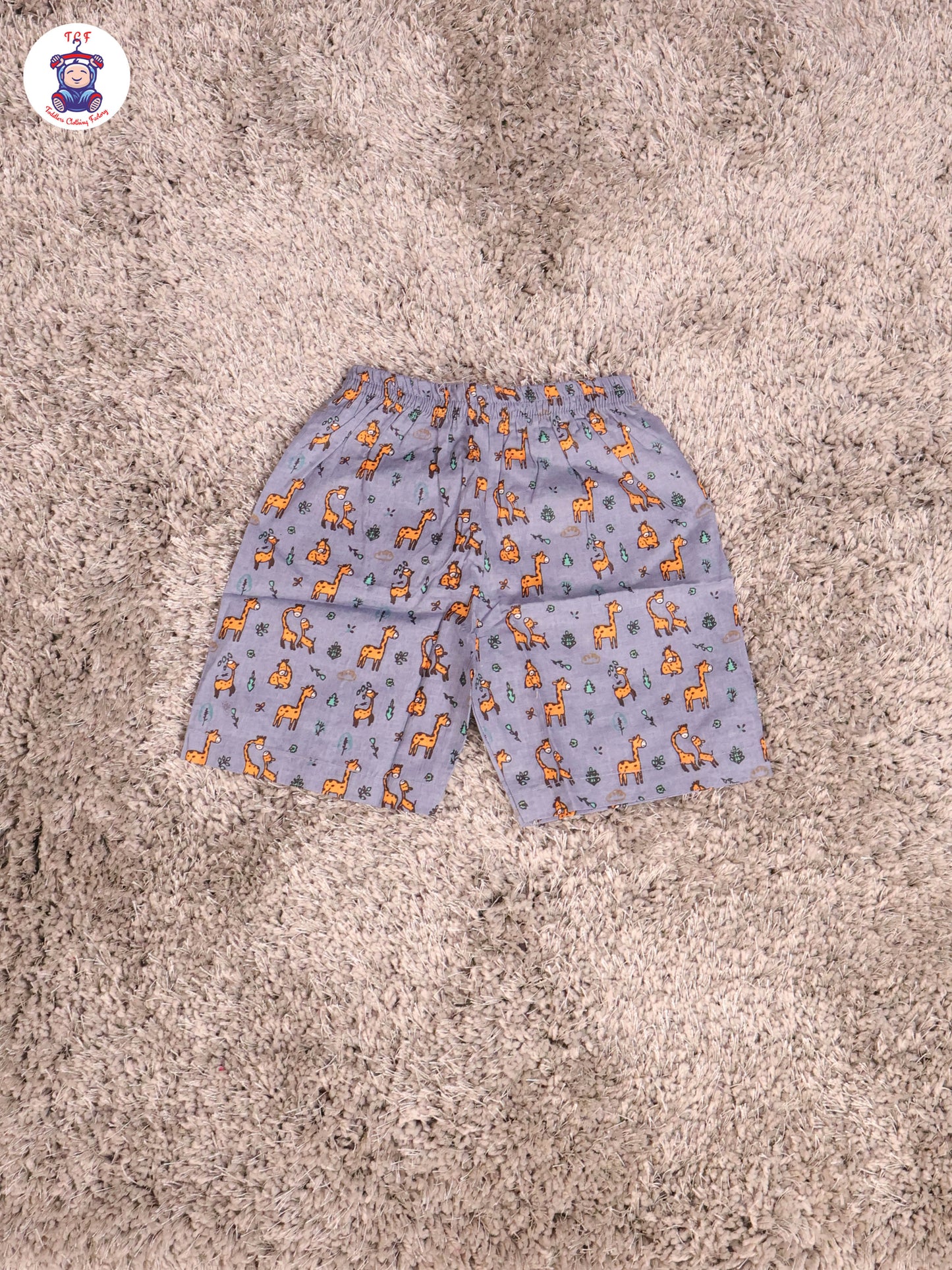 Blue & Orange - Zebras Boys Readymade Cotton Shirts & Shorts