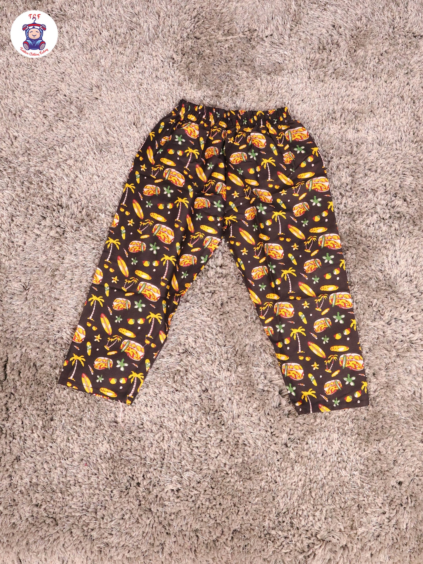 Black & Yellow - Flower Boys Readymade Cotton Shirts & Pant