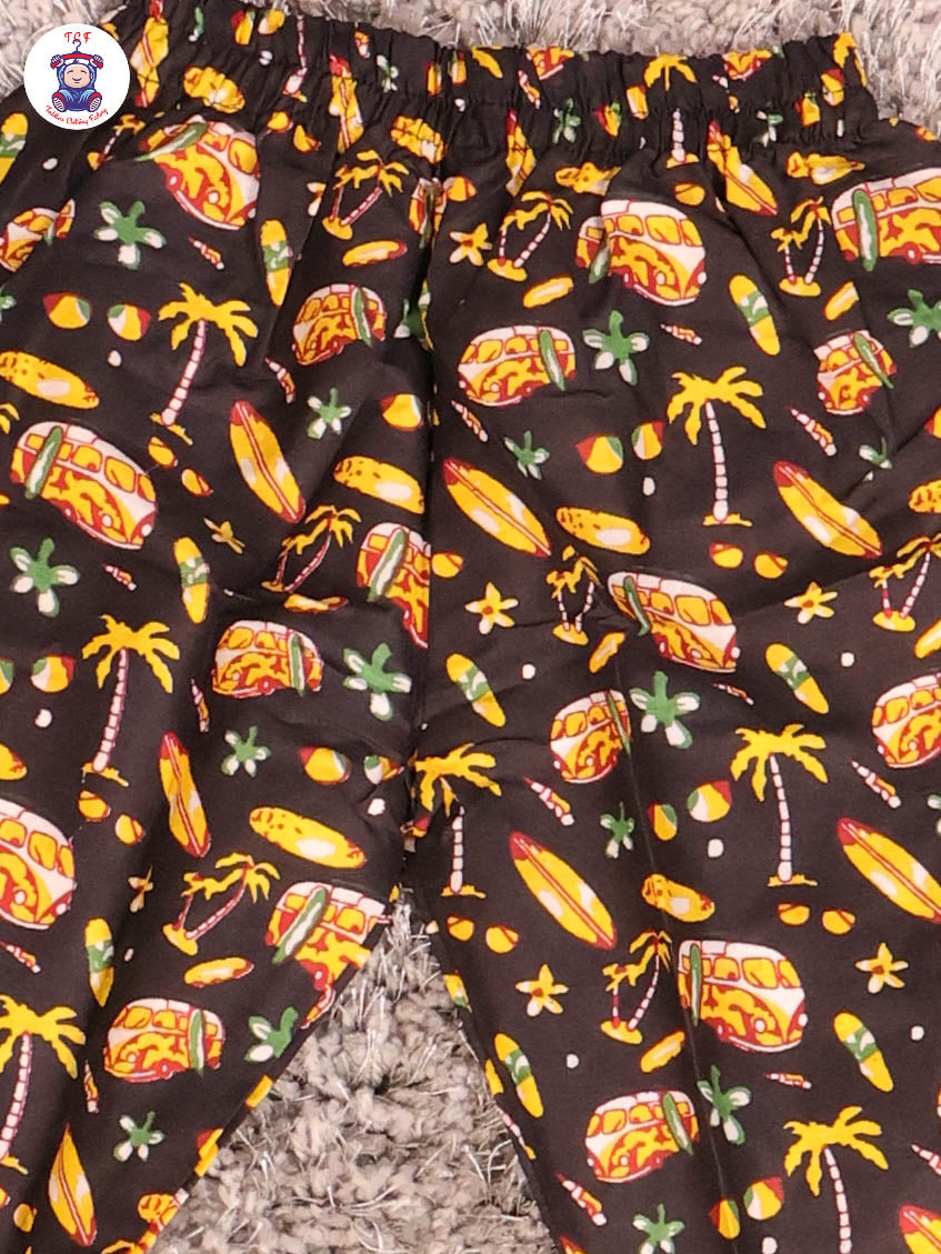 Black & Yellow - Flower Boys Readymade Cotton Shirts & Pant