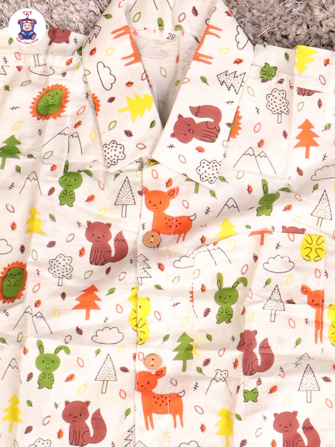 Half White - Rabbit Boys Readymade Cotton Shirts & Shorts