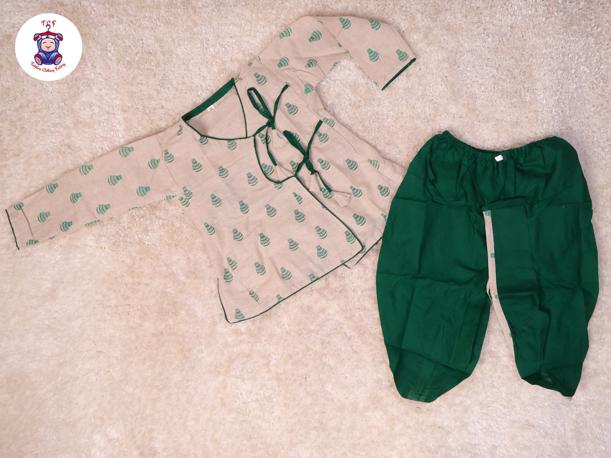 Green - Boys Dhoti Kurta Sets