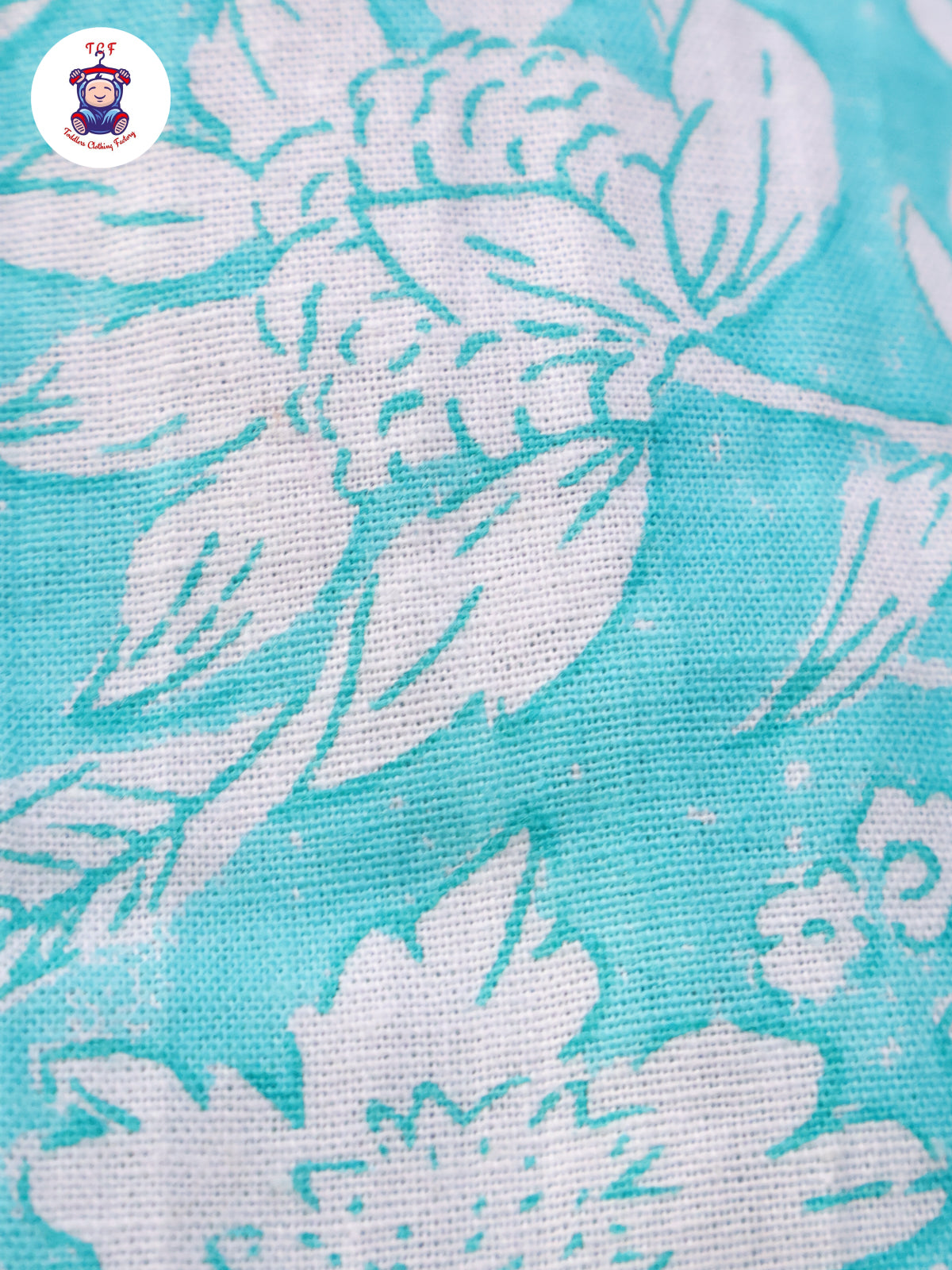 Tiffany Blue - Floral Printed Top & Bottom Set