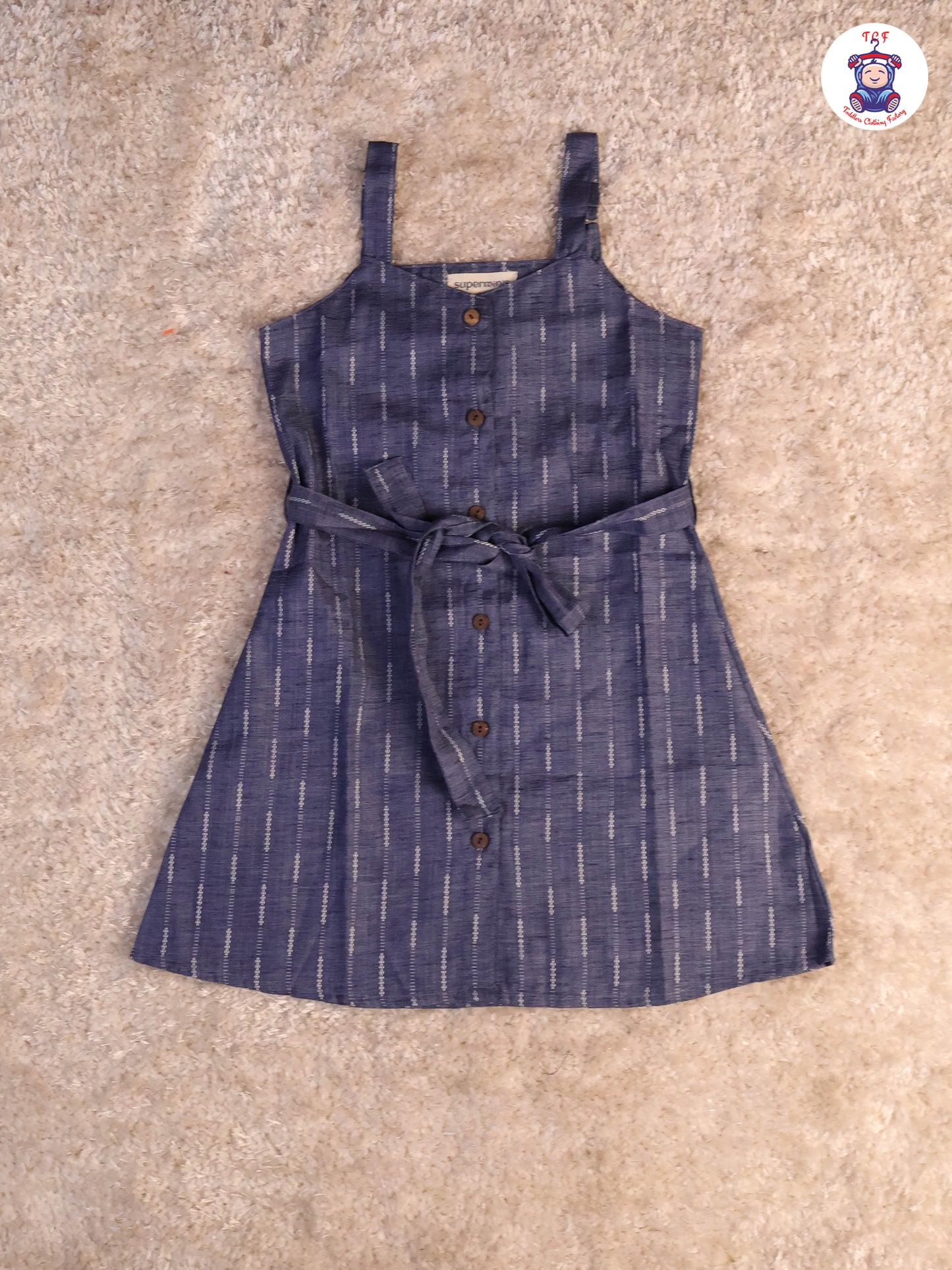Blue - Ikat Printed Frocks