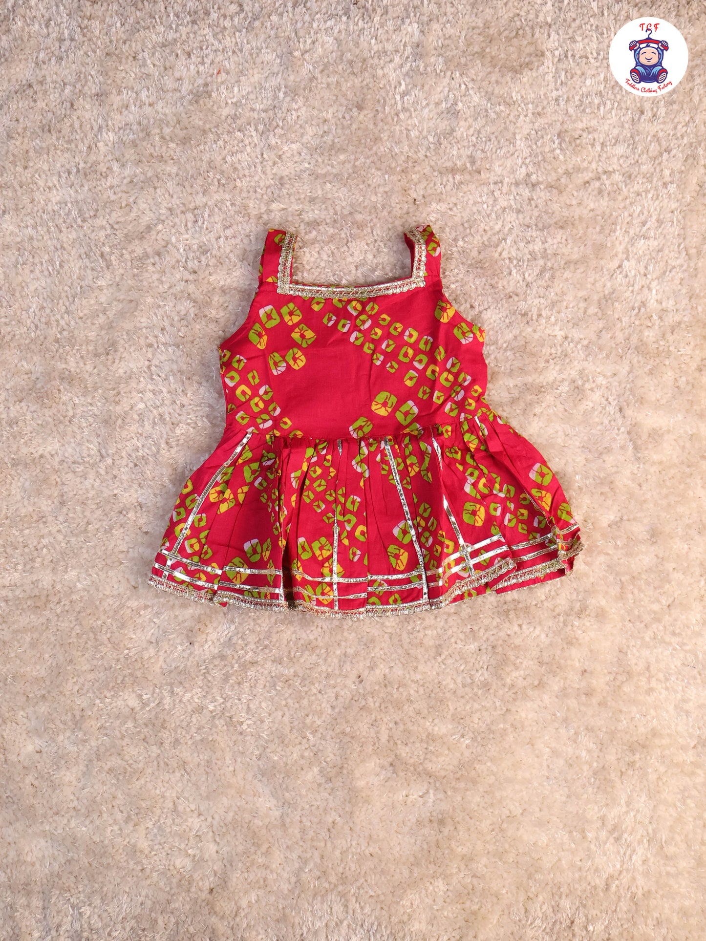 Pink - Printed Kurti Dhoti Set