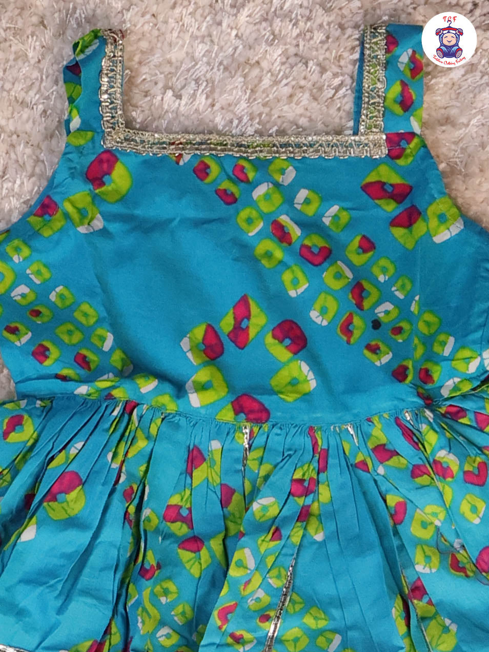 Blue - Printed Kurti Dhoti Set