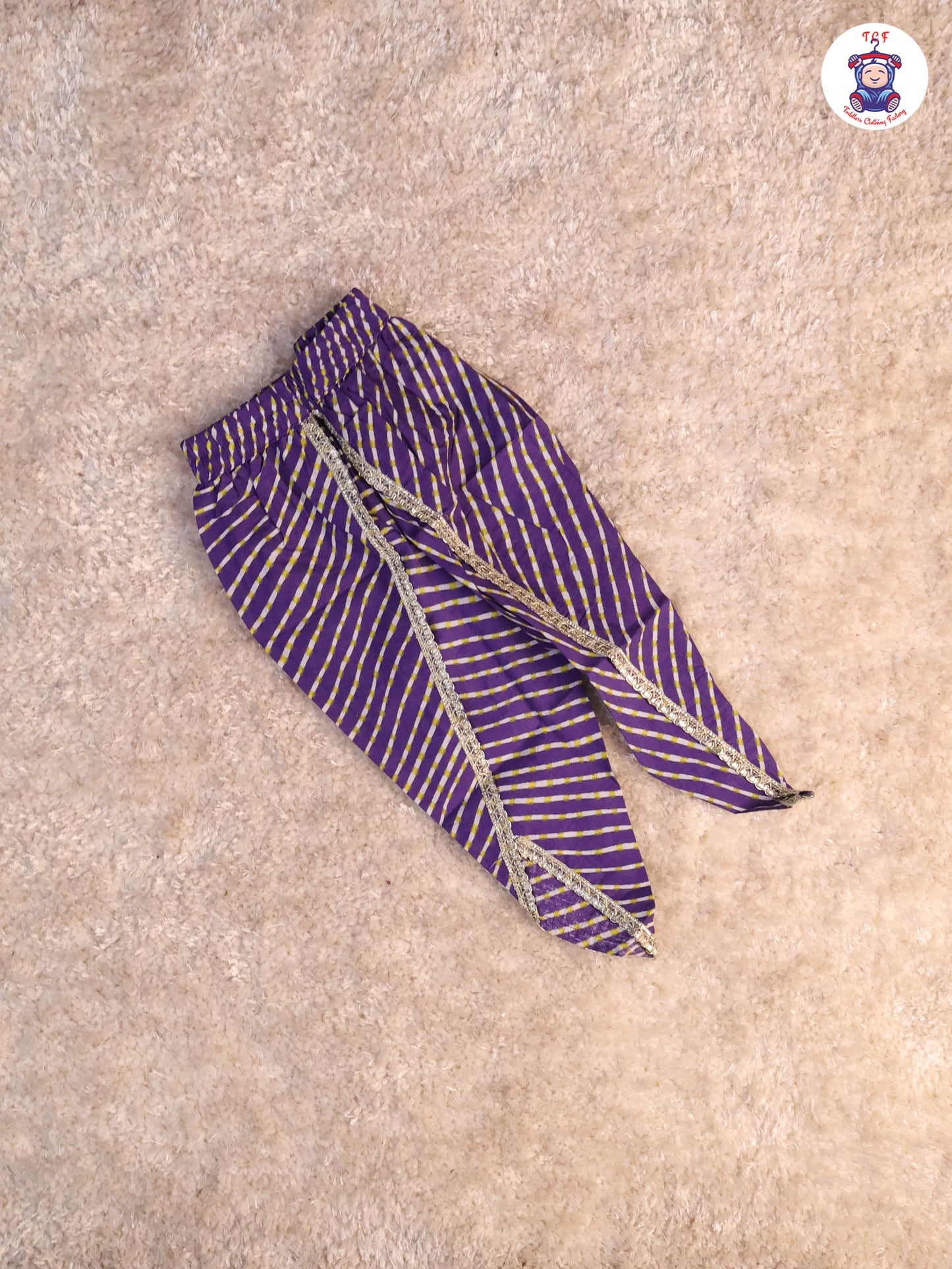 Violet - Printed Kurti Dhoti Set