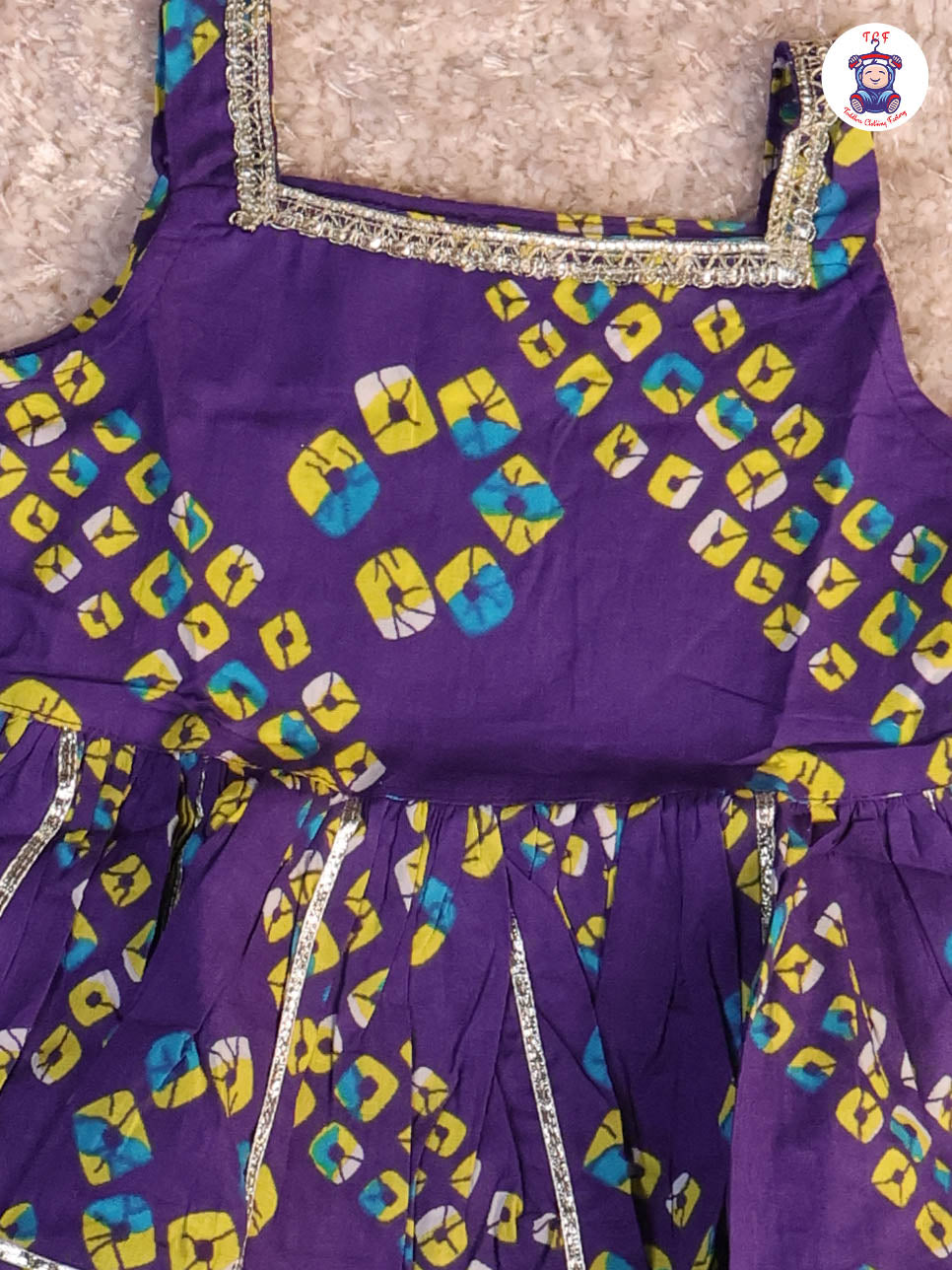 Violet - Printed Kurti Dhoti Set