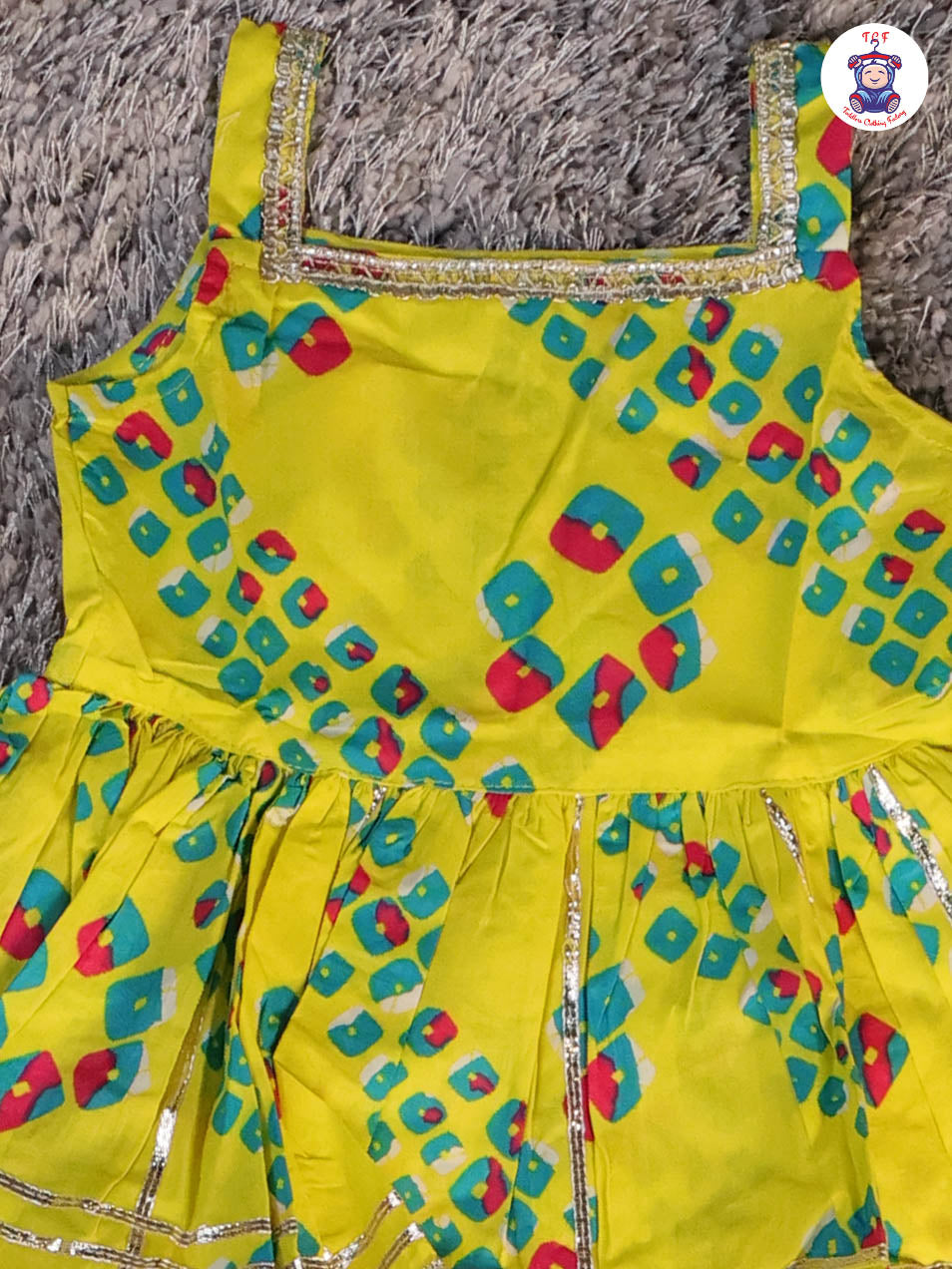 Yellow - Printed Kurti Dhoti Set