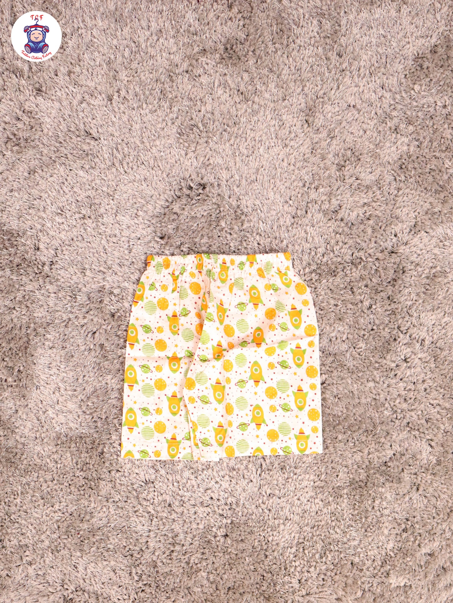 Haft White & Yellow - Rocket Boys Readymade Cotton Shirts & Shorts