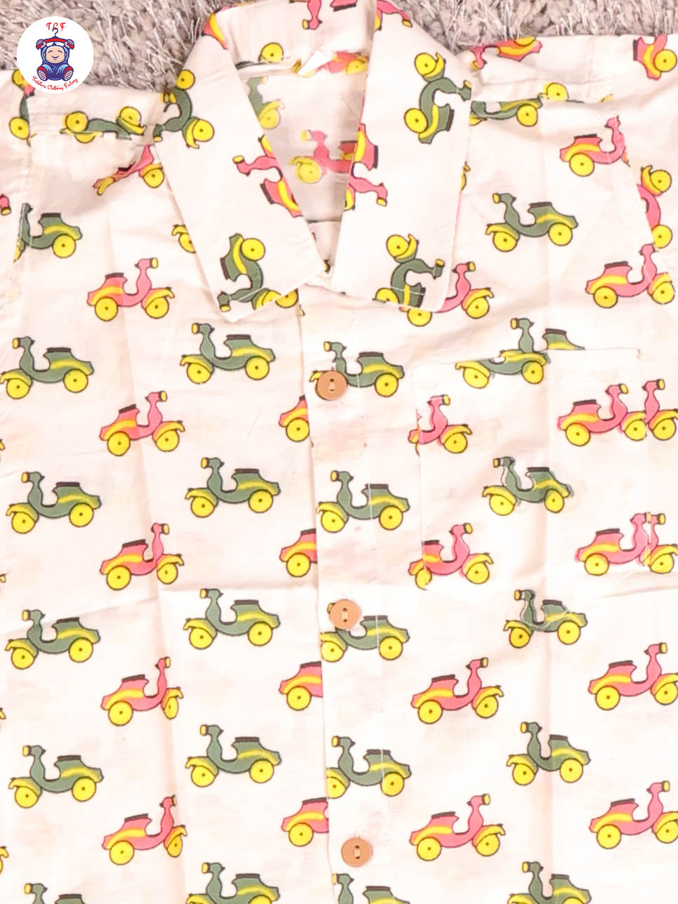 White - Bike Boys Readymade Cotton Shirts & Shorts