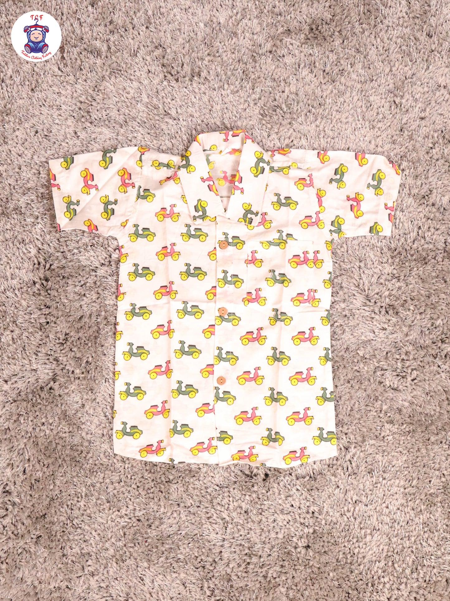 White - Bike Boys Readymade Cotton Shirts & Shorts